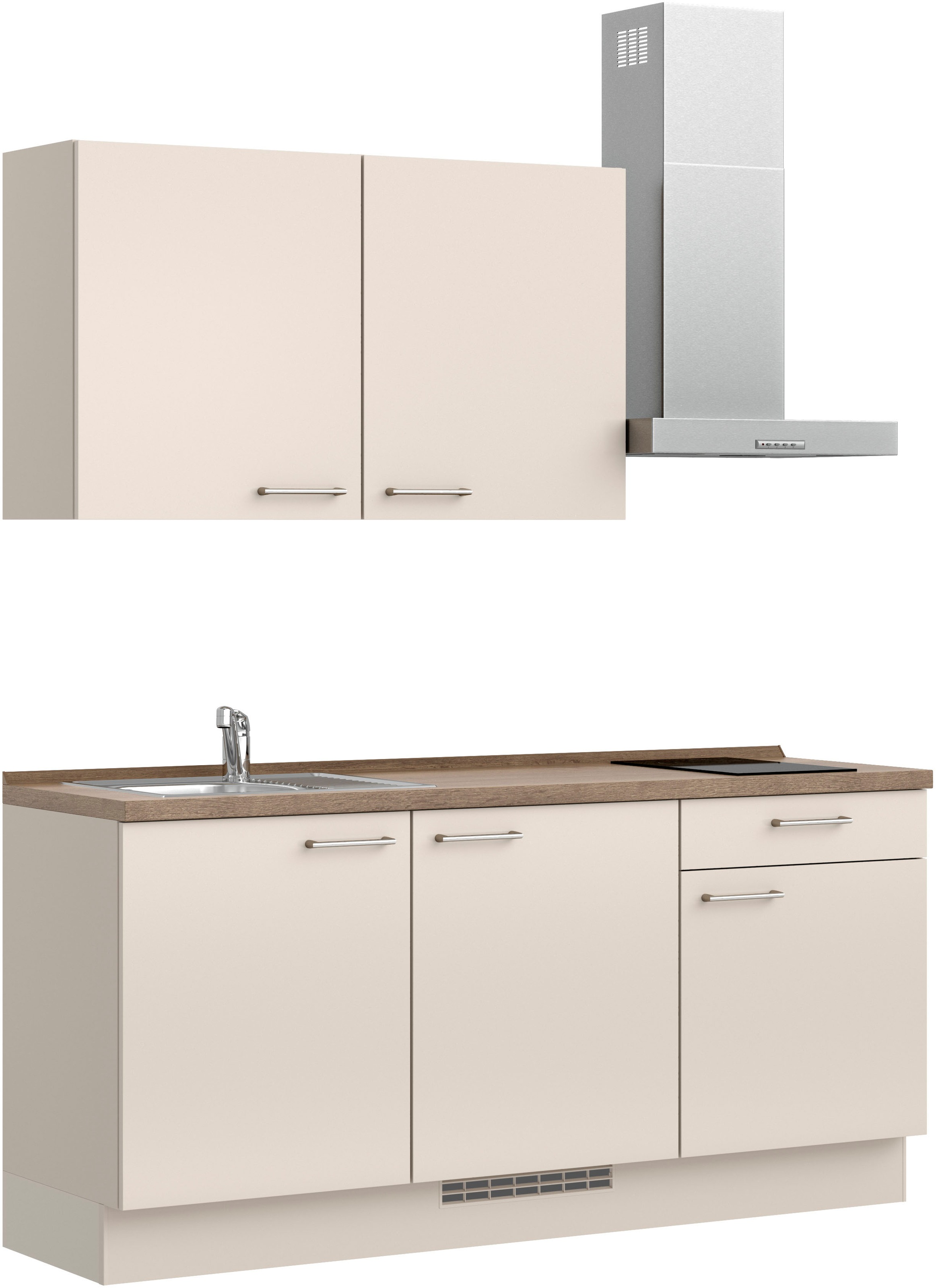 nobilia® Küchenzeile »"Laser I"«, vormontiert, Ausrichtung wählbar, Breite 180 cm, wahlw. mit E-Geräten