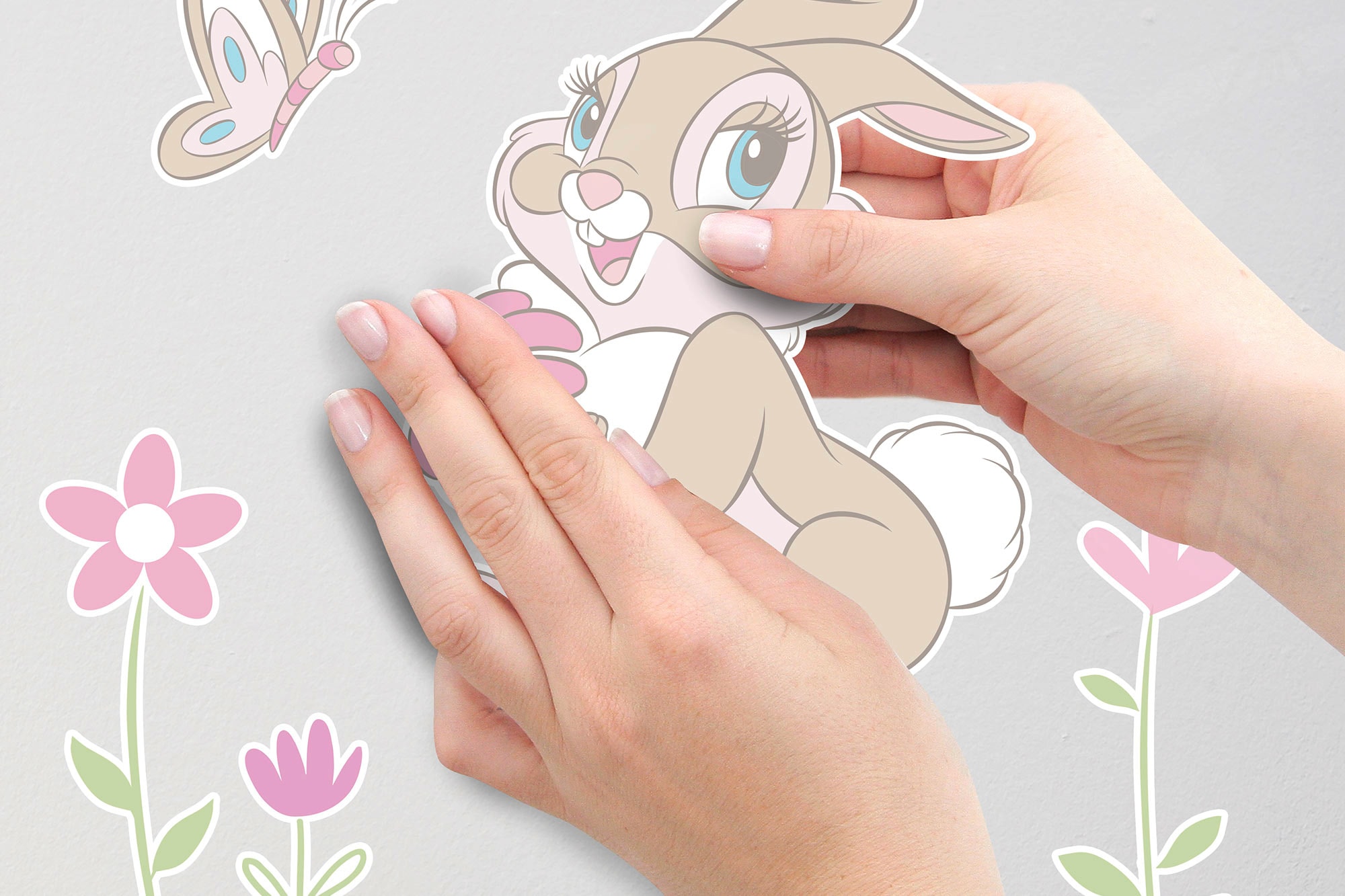 Komar Wandtattoo »Little Miss Bunny - Größe 50 x 70 cm«, (24 St.), selbstklebend, Wandsticker, Kinderzimmer