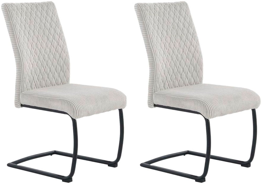 Jockenhöfer Gruppe Freischwinger »Anja (Set, 2 St.)«, (Set), 2 St., Cord, b günstig online kaufen