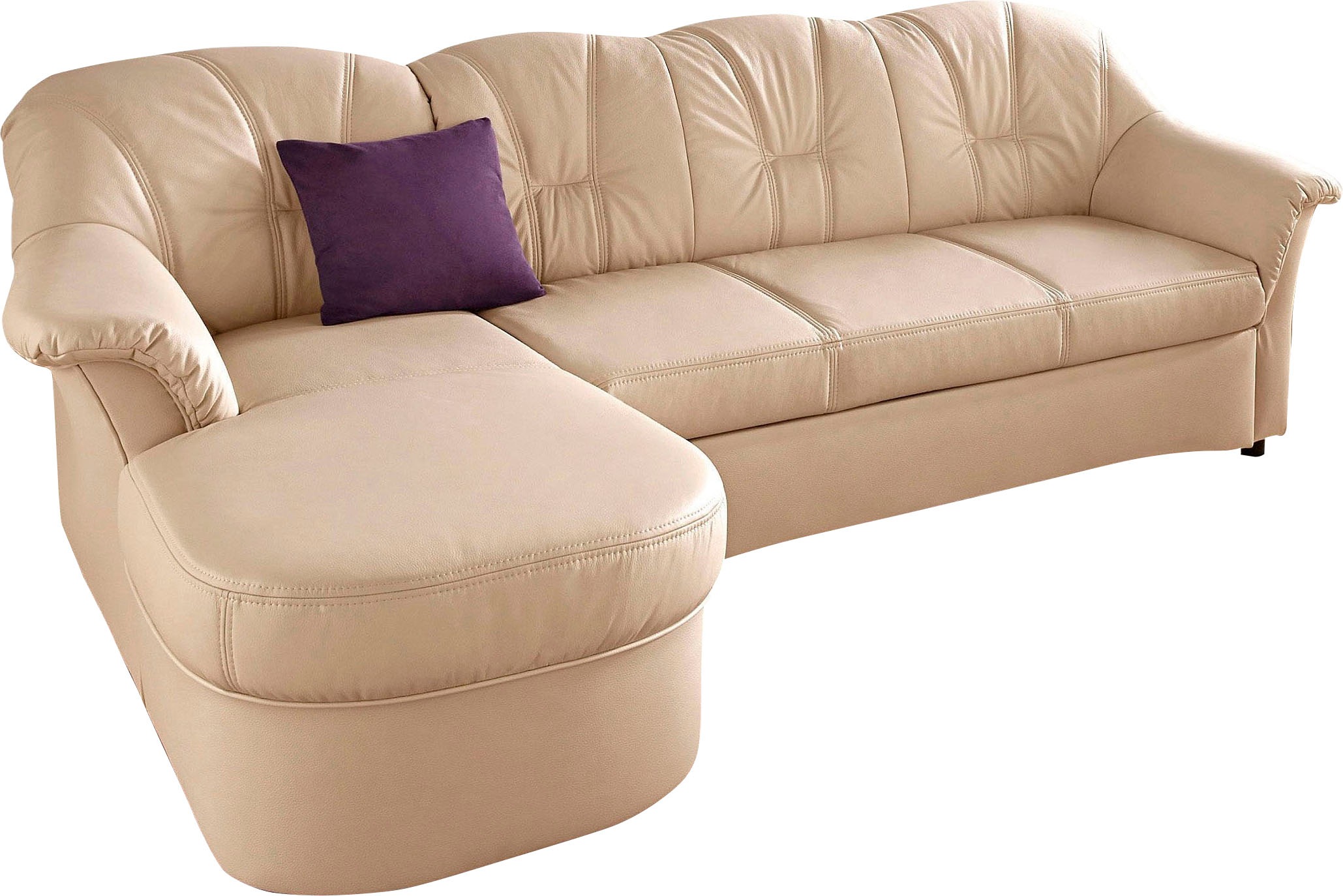 DOMO collection Ecksofa »Flores Schlafsofa, B/T/H: 233/142/86 cm, L-Form« w günstig online kaufen