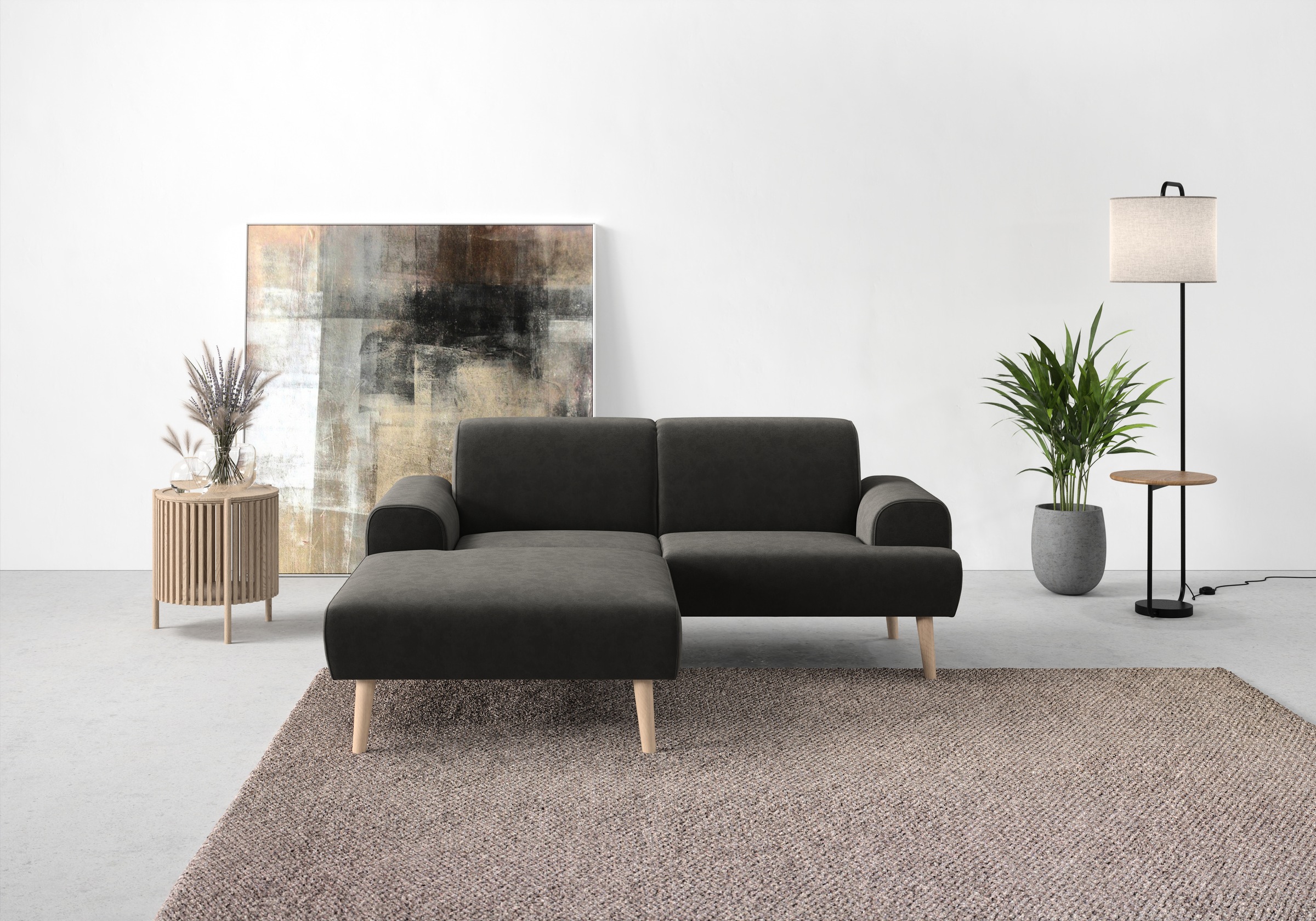 andas Ecksofa »Swift Scandic Design, komfortabler Federkern, Breite 192cm, günstig online kaufen