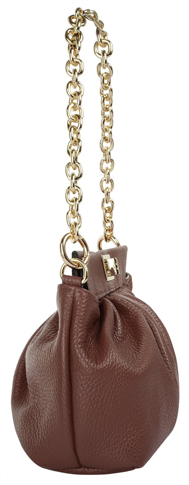 Cluty Umhängetasche, echt Leder, Made in Italy