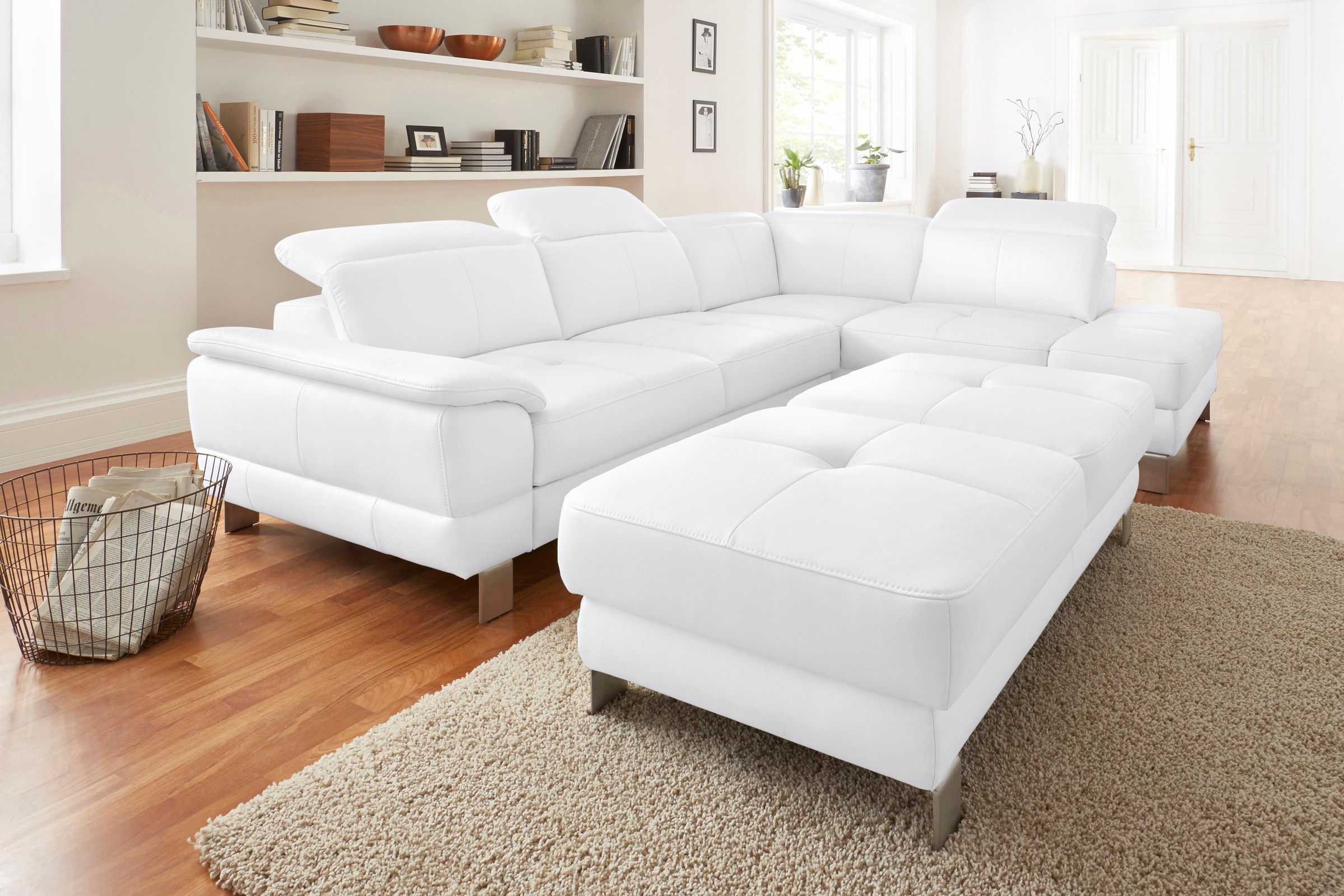 exxpo - sofa fashion Ecksofa »Mantua, bequem, inkl. Kopfteilfunktion, Breit günstig online kaufen