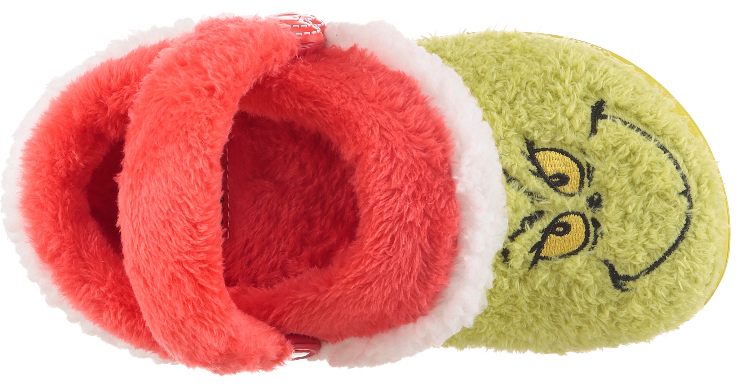 Crocs Clog »Kid's The Grinch Classic Lined Clog«  Hausschuh, Weihnachtsschuh mit Grinch Motiv
