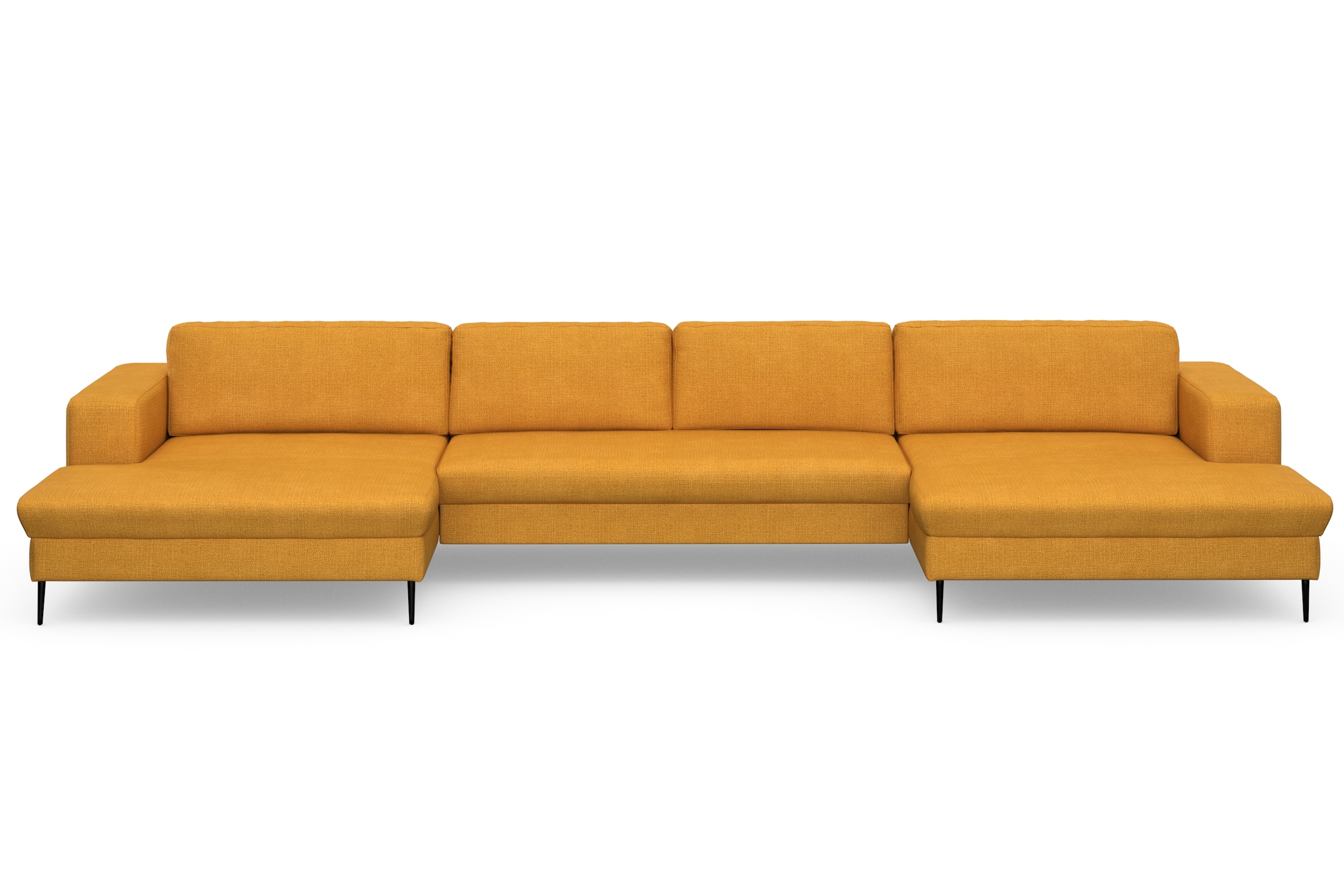 DOMO collection Wohnlandschaft »Modica U-Form«, XXL, in moderner Optik mit, 2 großzügigen Recamieren, auch in Cord
