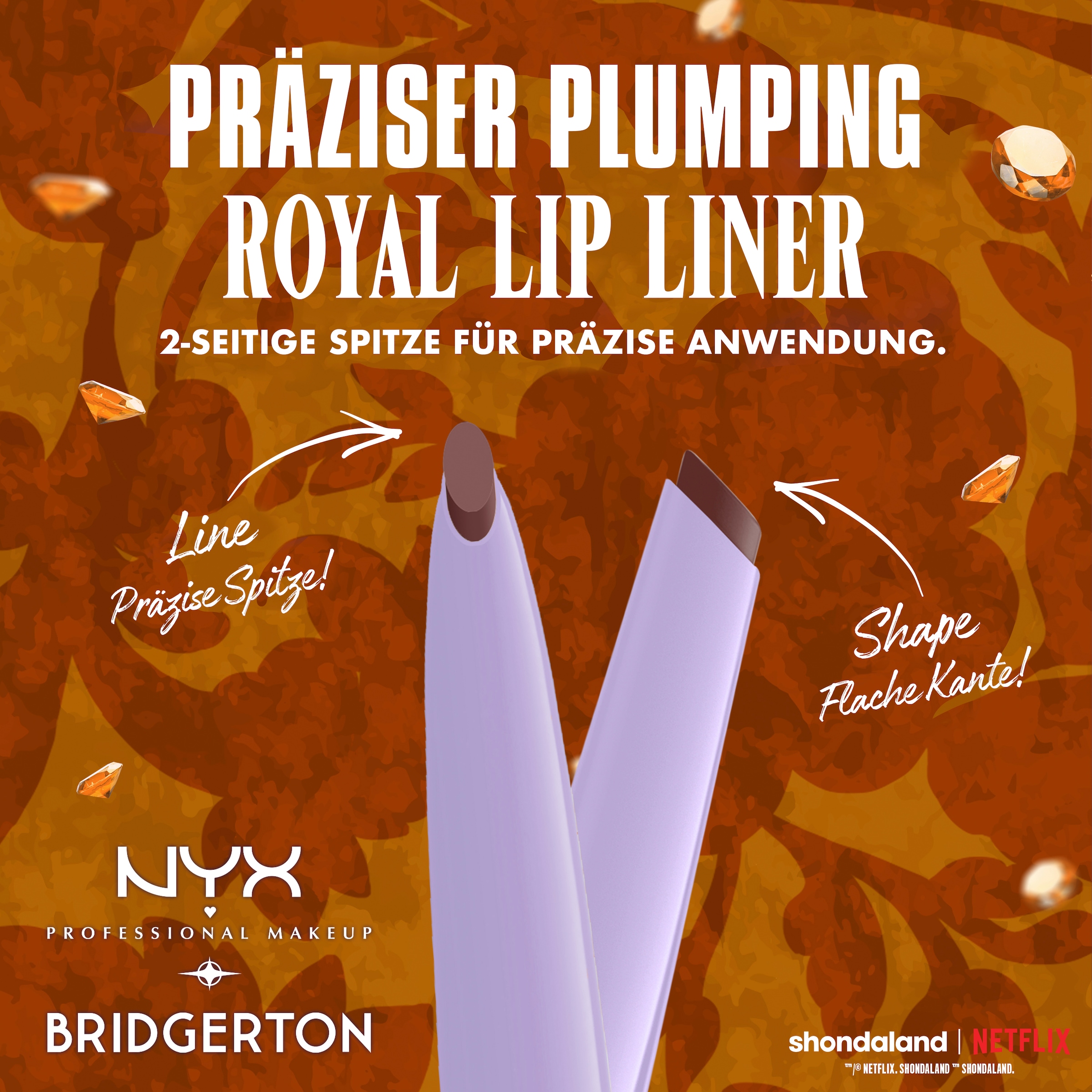 NYX PROFESSIONAL MAKEUP Schmink-Set »BRIDGERTON ROYAL TREASURES LIP KIT« Royal Butter Gloss und Royal Lip Liner