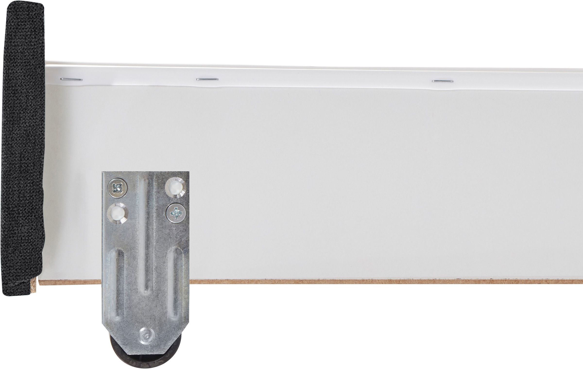 INOSIGN Boxbett »Luan«, Schubkästen, LED-Beleuchtung und Topper, in Breite 120 cm und 180 cm
