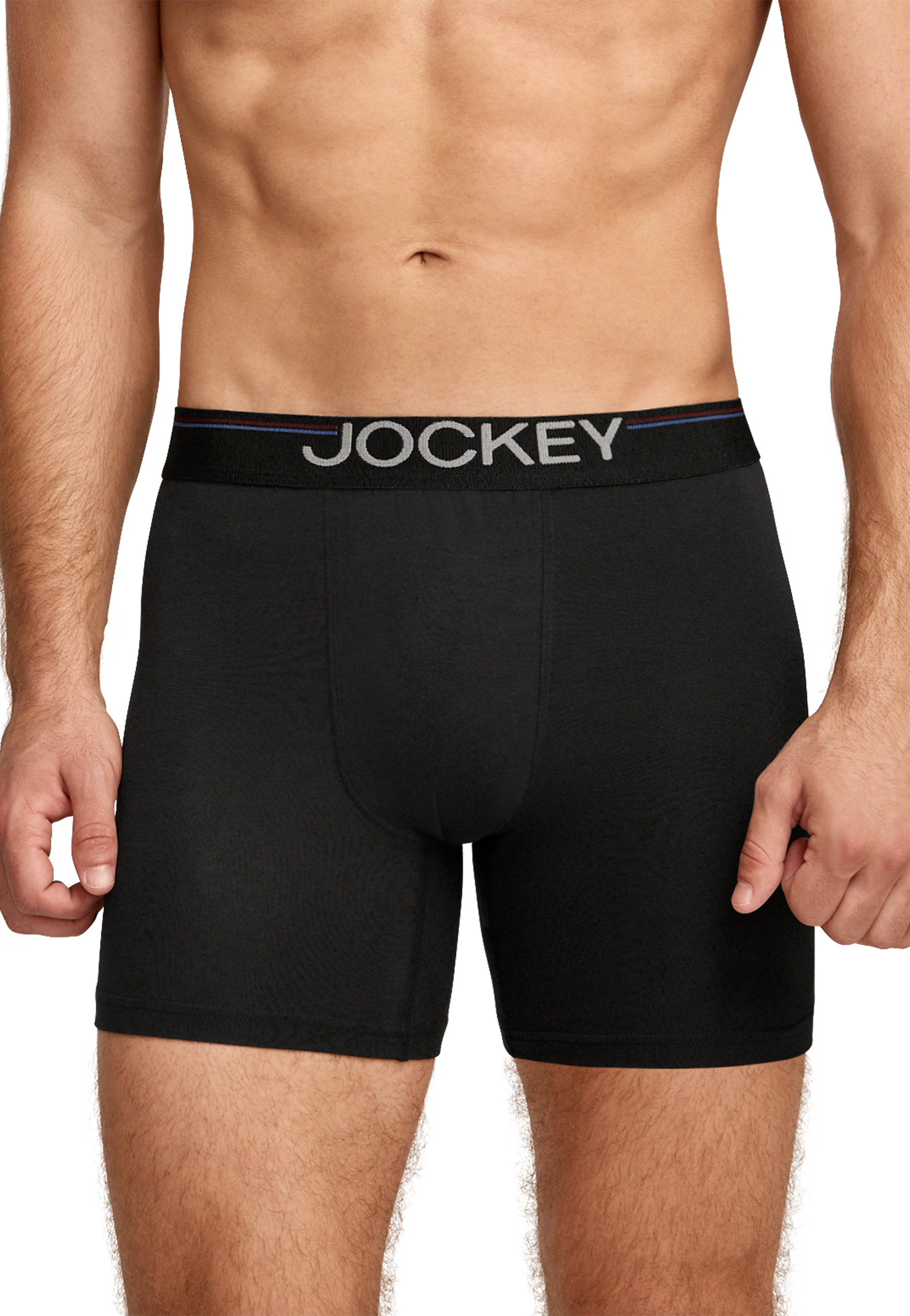 Jockey Langer Boxer »Cotton Stretch« 3er Pack,  eng anliegend, hoher Tragekomfort