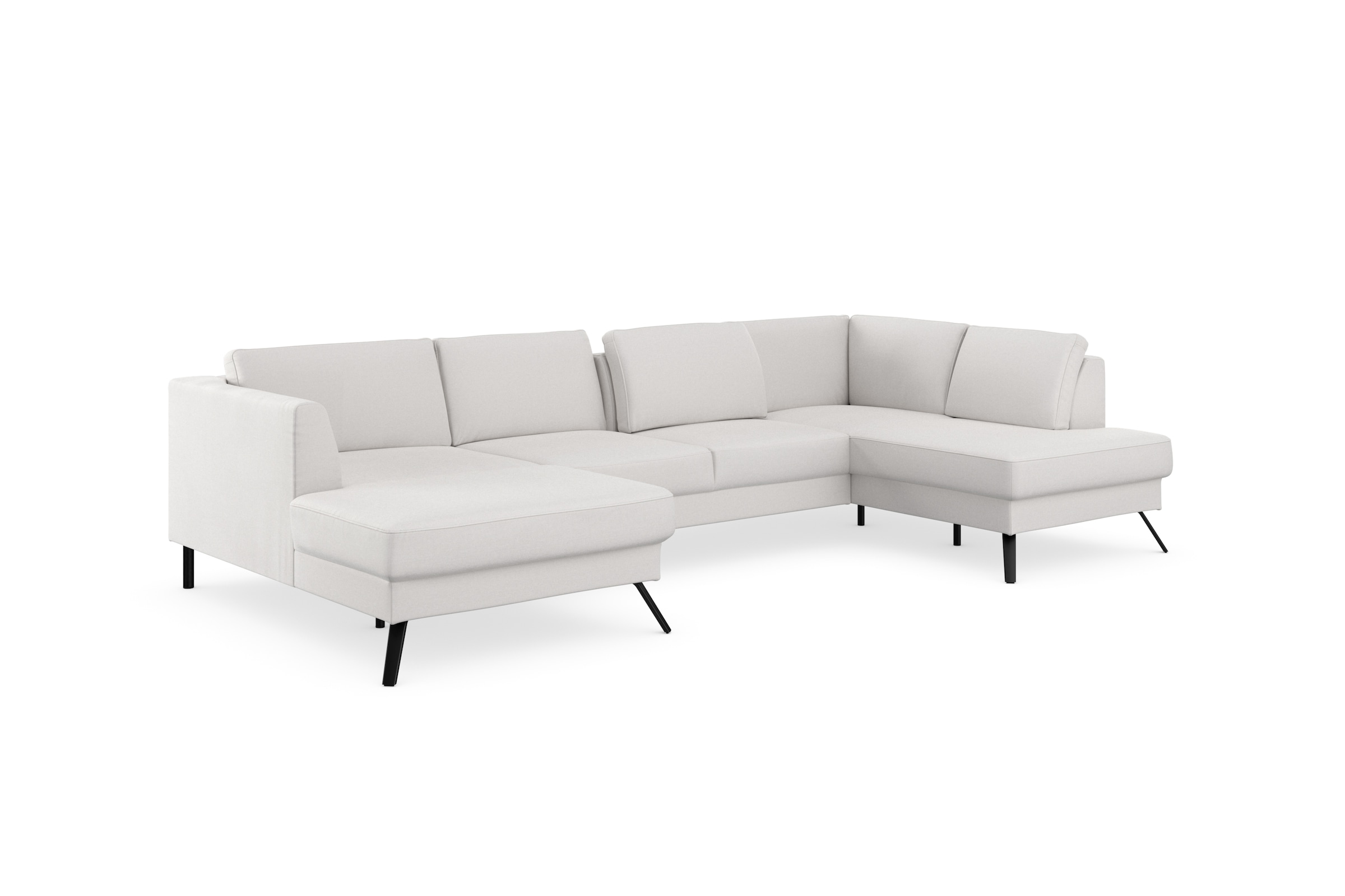 sit&more Wohnlandschaft »Lindholm U-Form«, mit Sitztiefenverstellung und Federkern