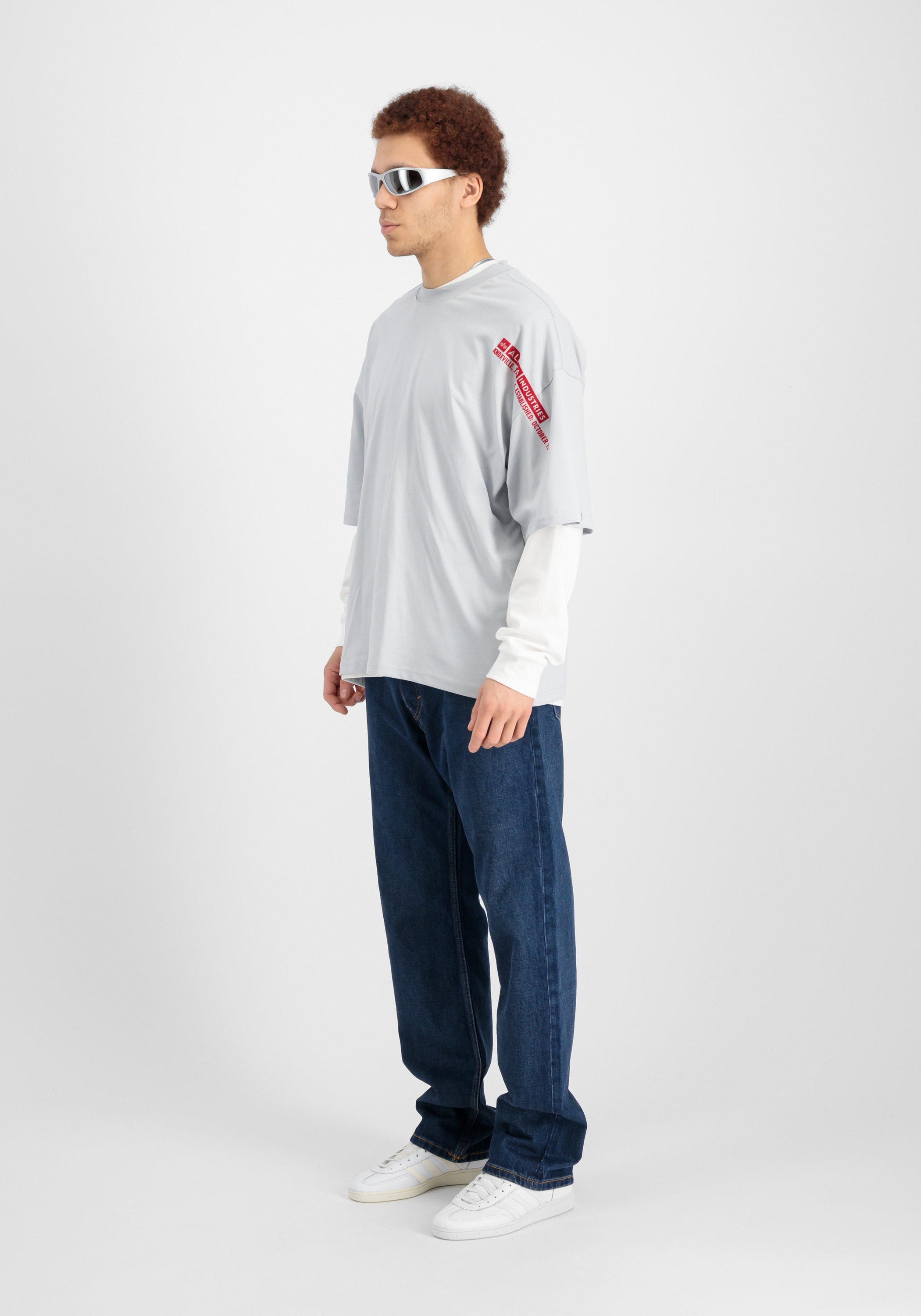 Alpha Industries T-Shirt »Alpha Industries Men - T-Shirts Flock Logo T-Shirt«