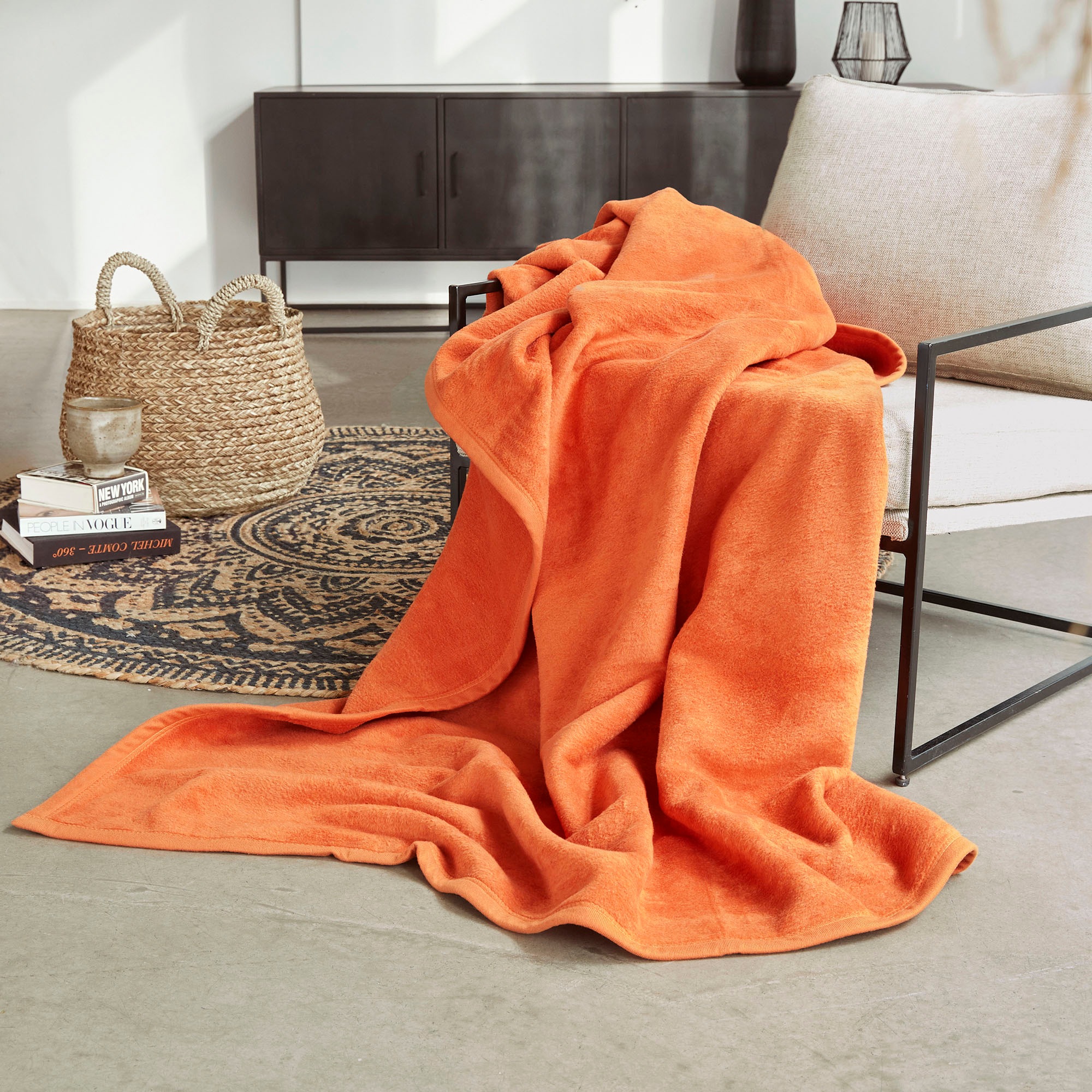IBENA Kniedecke »Uni Kniedecke Luxus«, unifarbenes Design