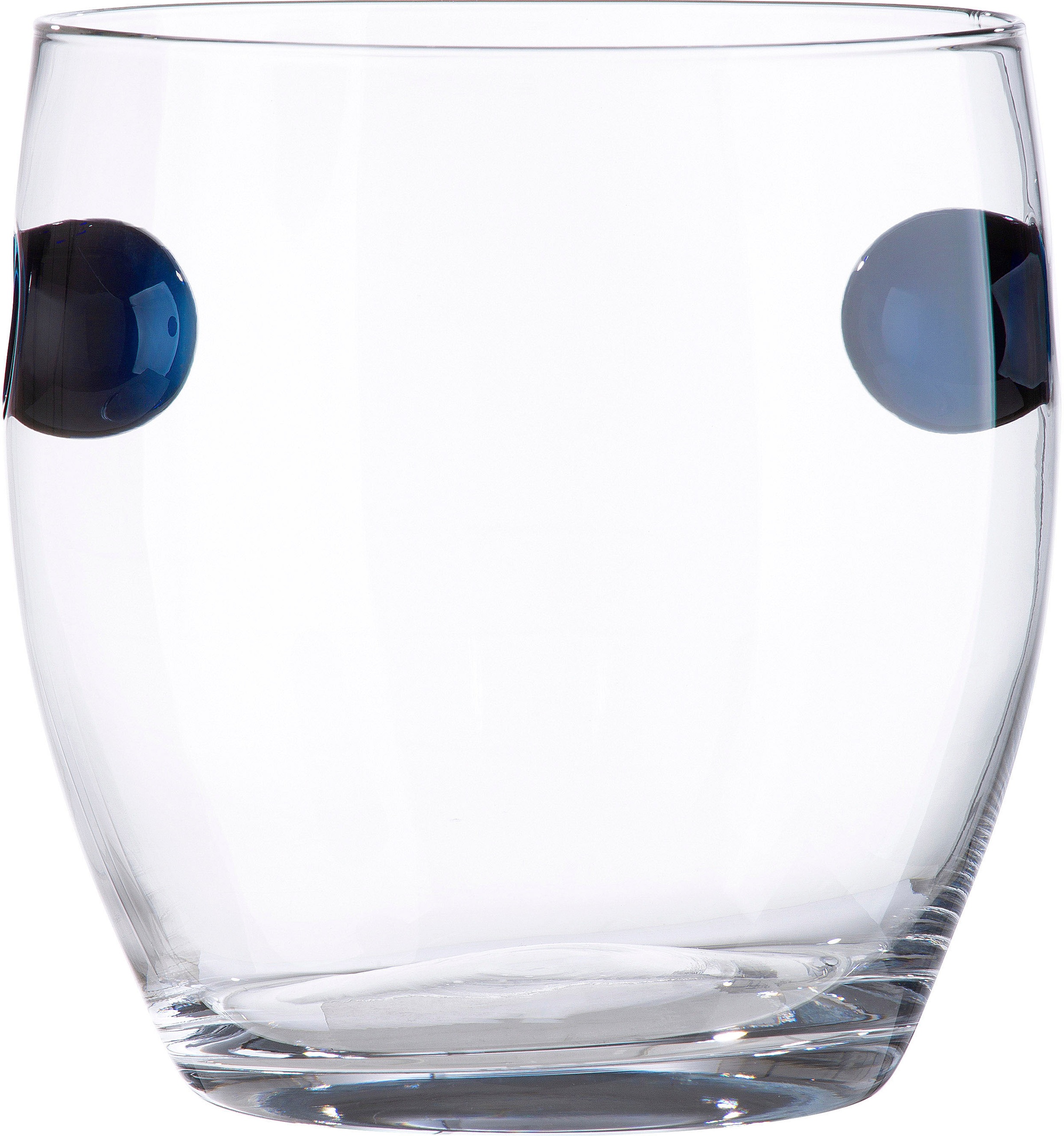 GILDE Tischvase »Kuno, Vase mit kugelförmigen Einbuchtungen« dekorative Vase aus Glas, Blumenvase transparent