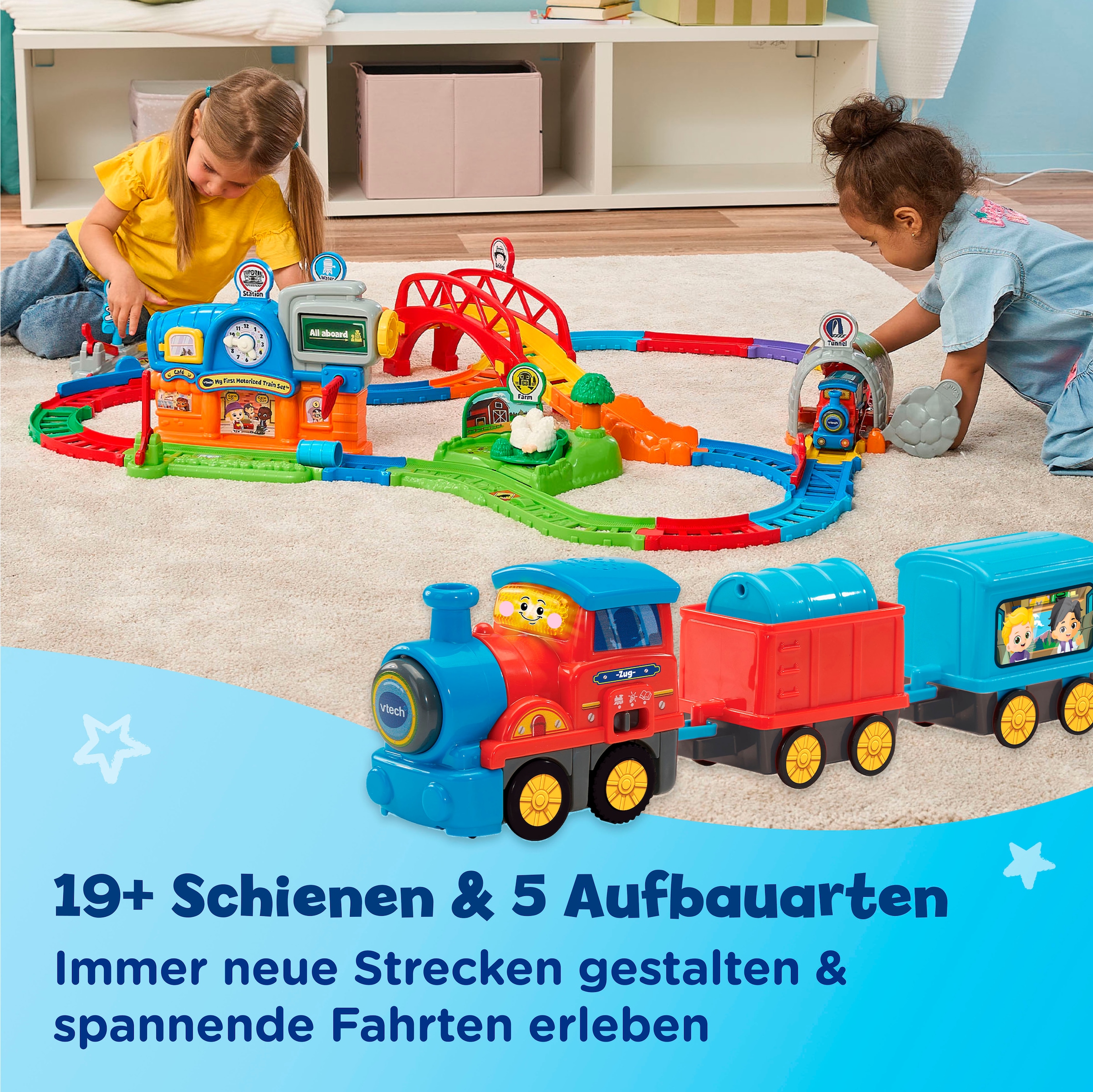 Vtech® Spielwelt »Tut Tut Baby Flitzer - Bunter Bahnhof« mit Licht und Sound