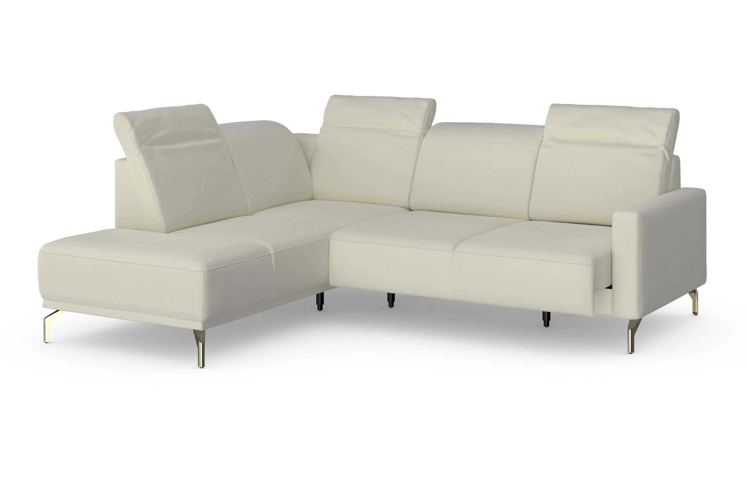 sit&more Ecksofa »Bailando L-Form«, wahlweise mit Kopfteilverstellung und Vorziehsitz, motorisch
