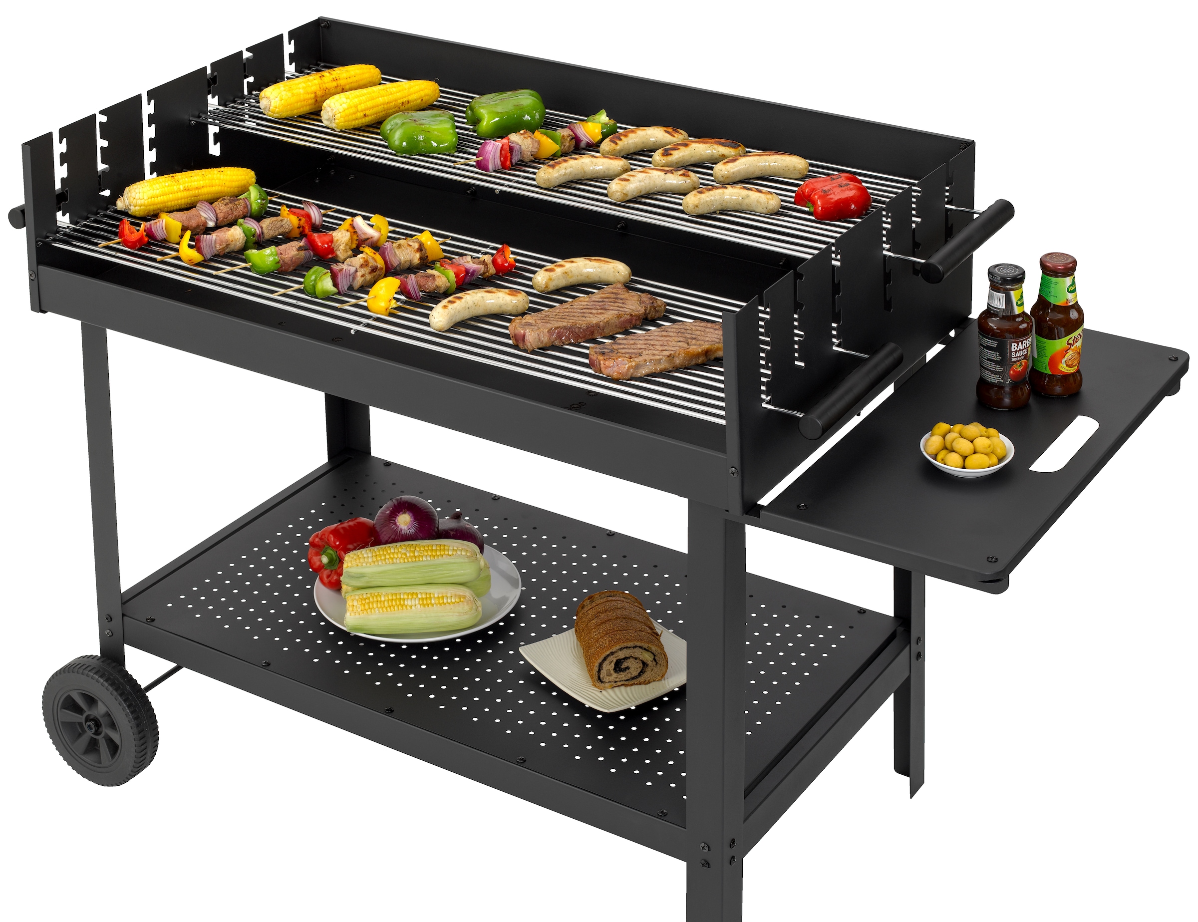 Tepro Holzkohlegrill »Grillwagen Atlanta«, BxTxH: 138x69x92 cm