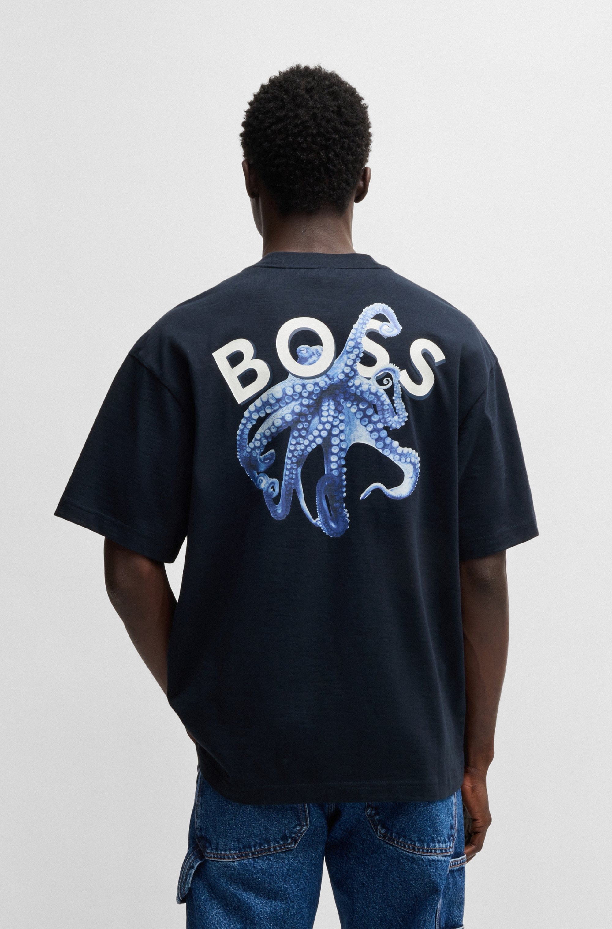 BOSS ORANGE T-Shirt »Te numbers«, mit großem Aufdruck hinten