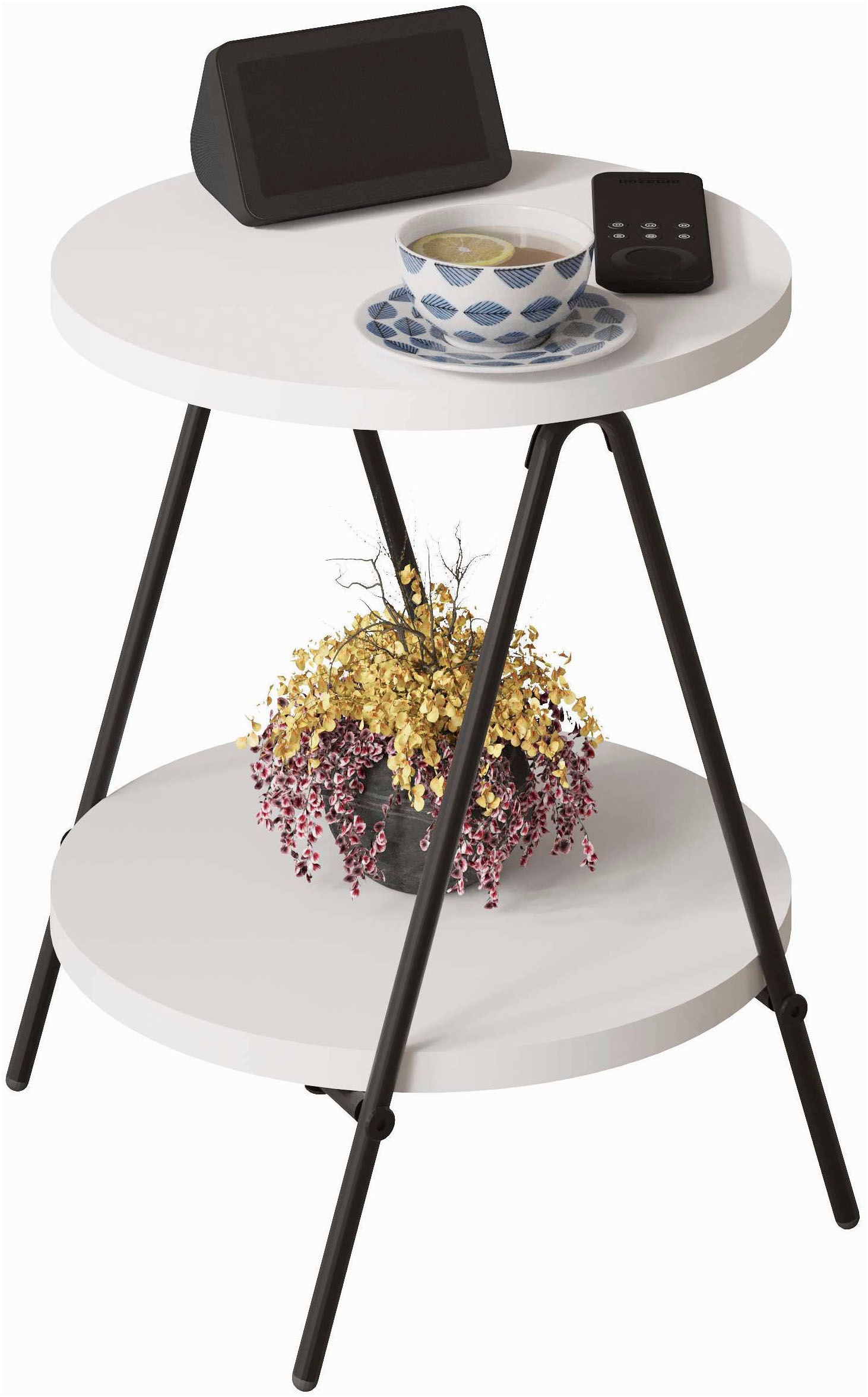 Decortie Beistelltisch »ESSEL BEISTELLTISCH«, (Packung, 1 St.), Leichte Montage, Lagerung, Platzsparend