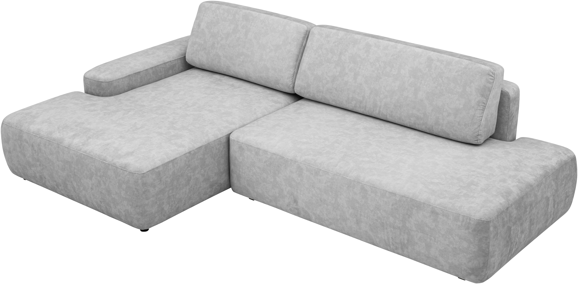 INOSIGN Ecksofa »TORGE, Schlafsofa Cord, Samtvelours u. Strukur fein, Couch in L-Form«, Schlaffunktion und Bettkasten, Liegefläche: 210x125 cm, neues Design