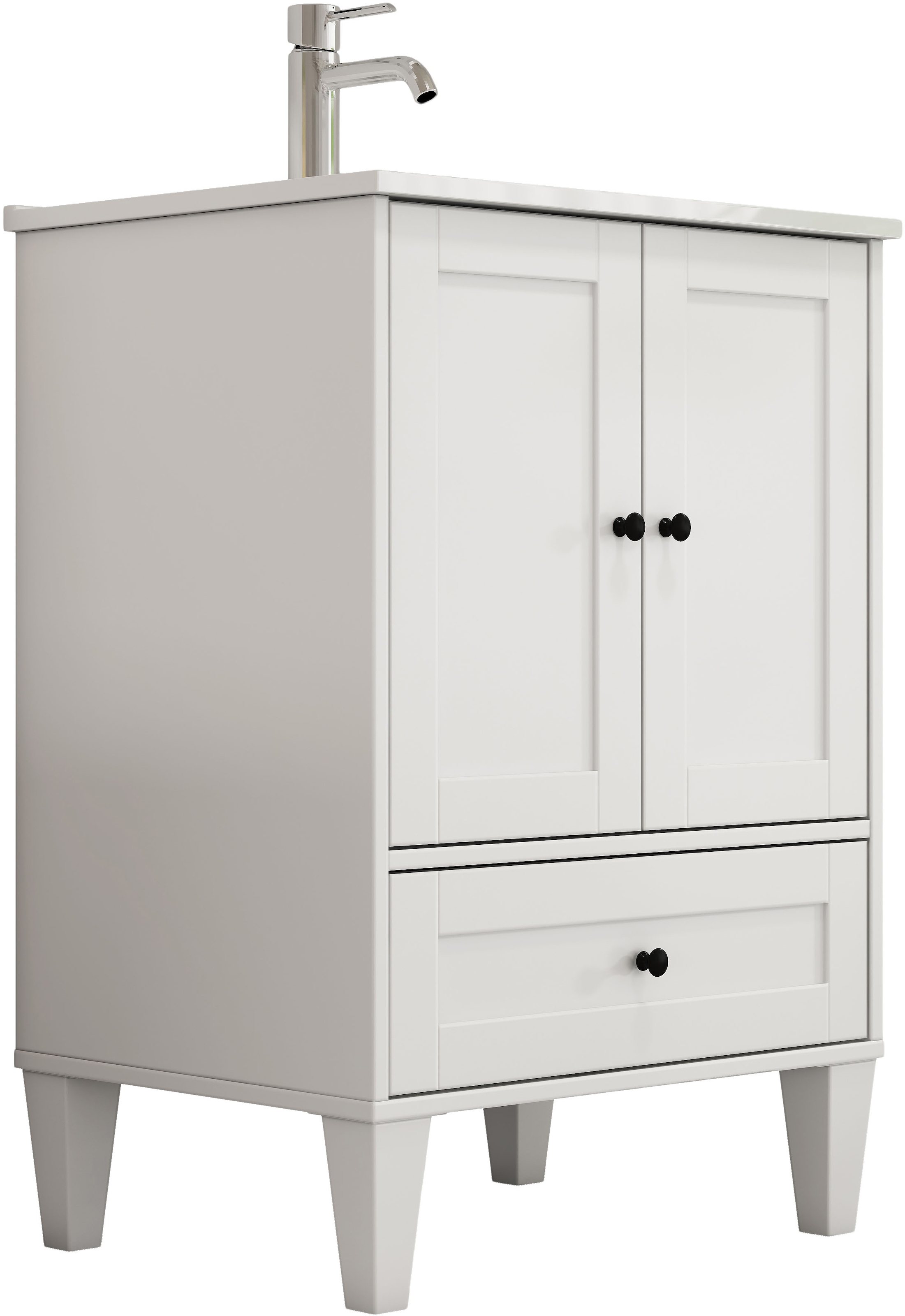 welltime Waschtisch »Amsterdam« Badmöbel inkl. Keramikwaschbecken, in verschiedenen Breiten erhältlich