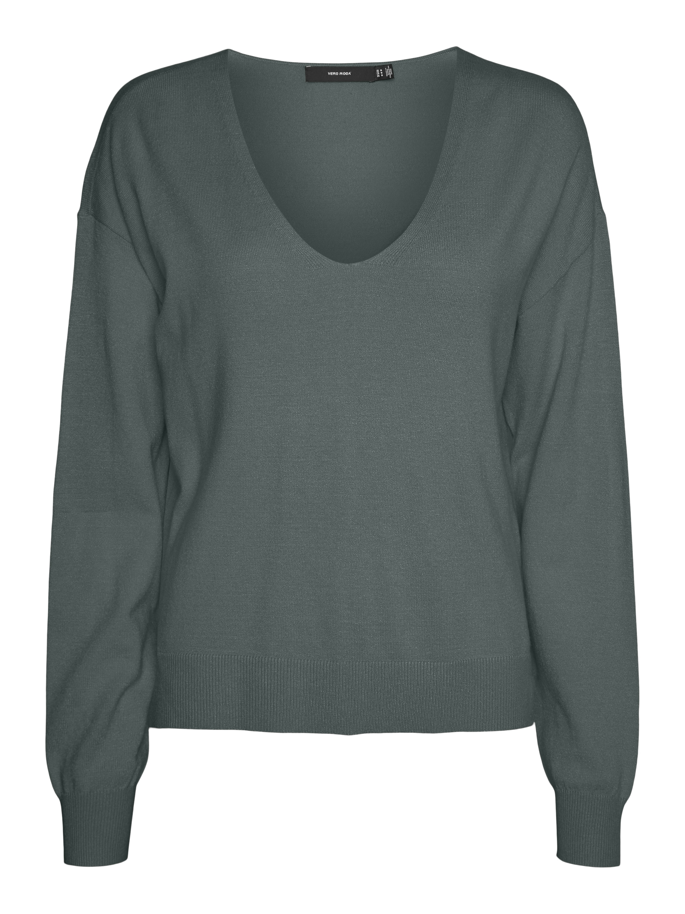 Vero Moda V-Ausschnitt-Pullover »VMBREEZE LS V-NECK PULLOVER GA BOO«