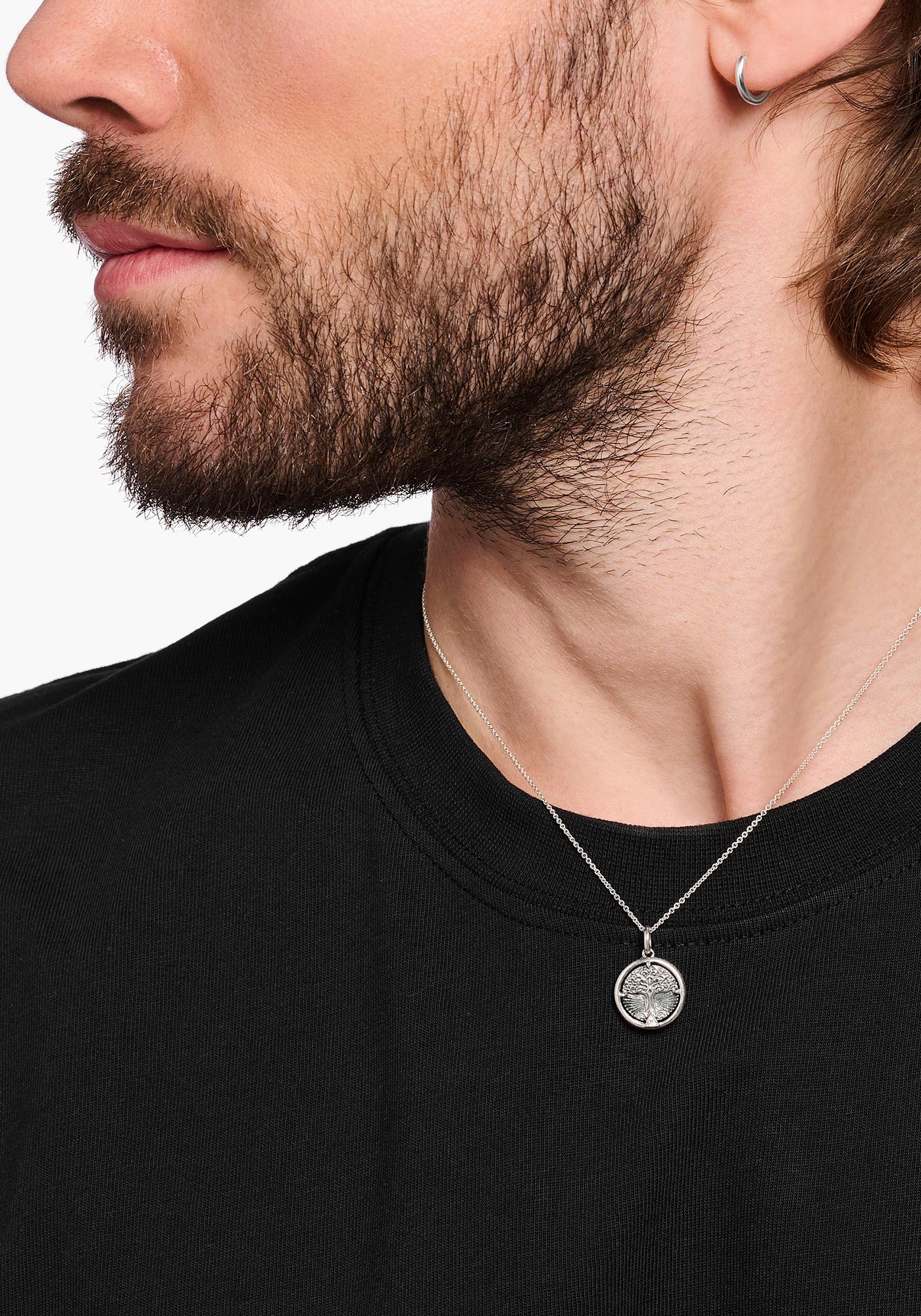THOMAS SABO Kette mit Anhänger »Tree of Love, KE2137-643-21-L45V«, mit Zirkonia (synth.)