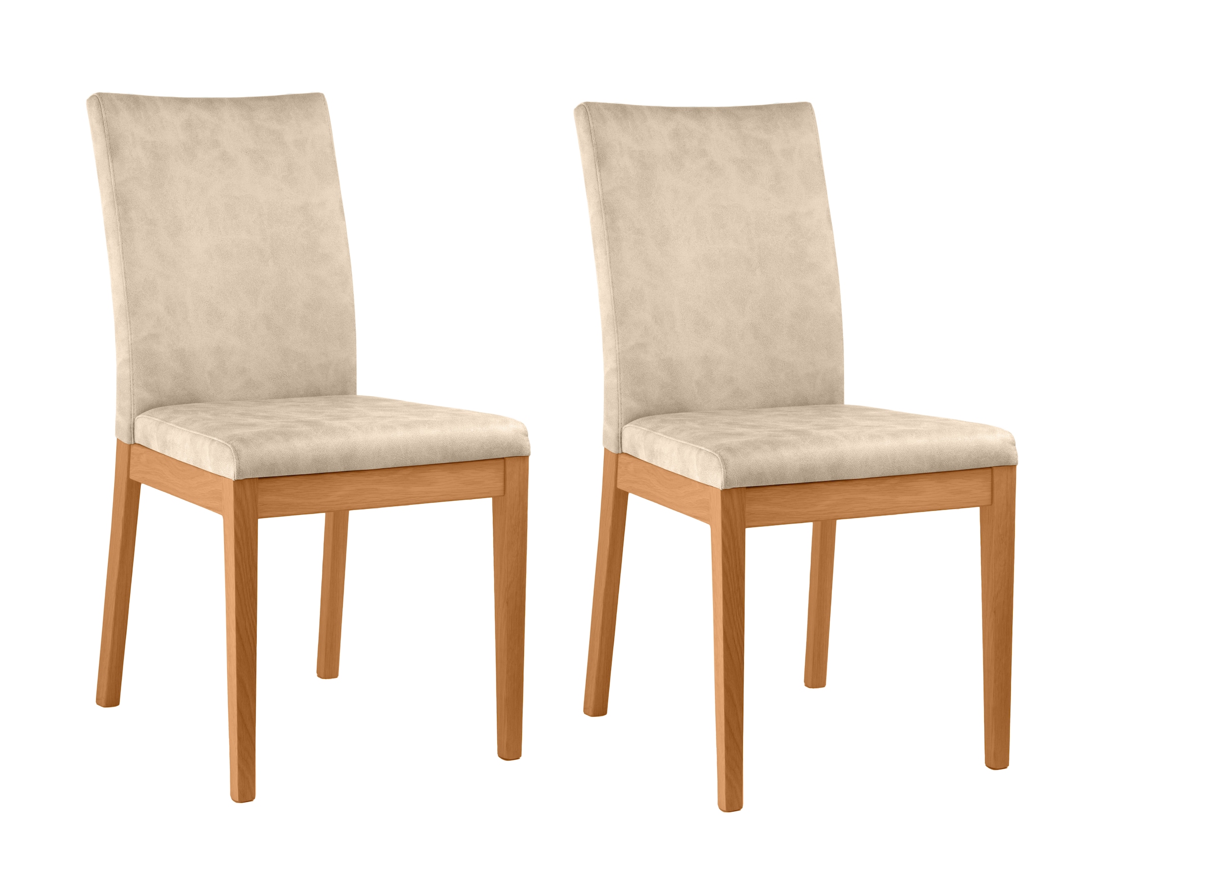 Home affaire 4-Fußstuhl »Dendres«, (Set), 2 St., Microfaser, Sitz und Rueck günstig online kaufen