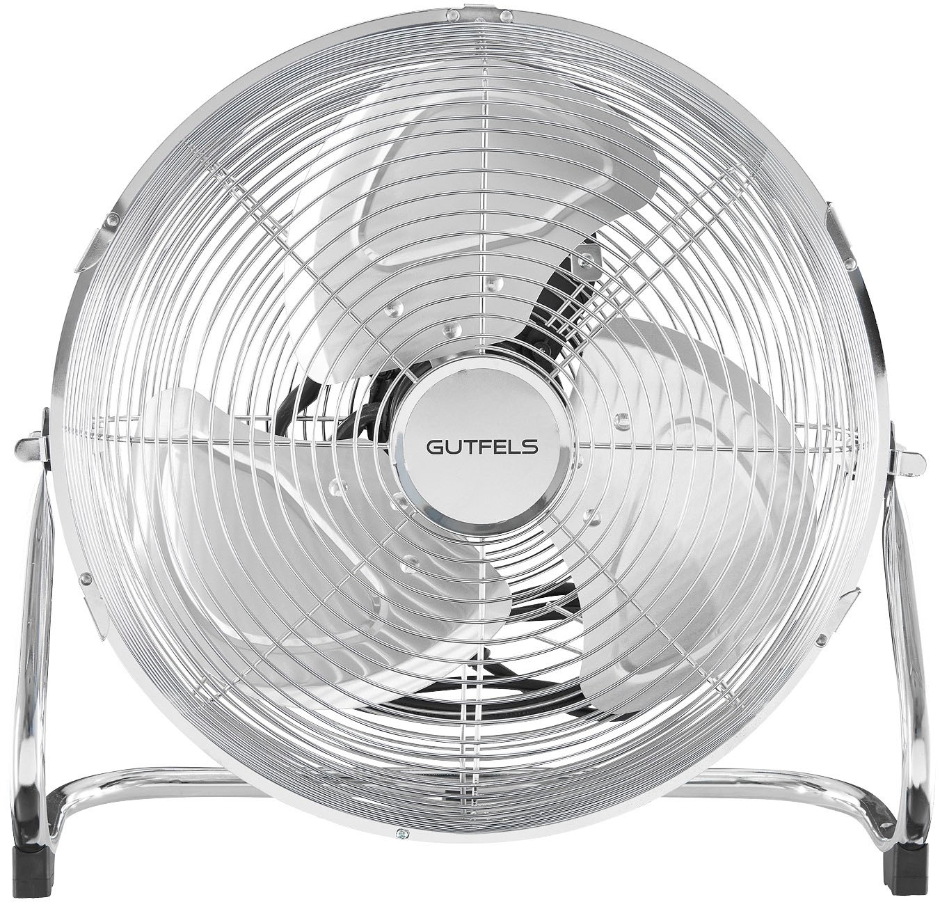 Gutfels Bodenventilator »VB 37058 ch«, Ø 35 cm, Vollmetall, 70 W Leistung, edelstahlfarben