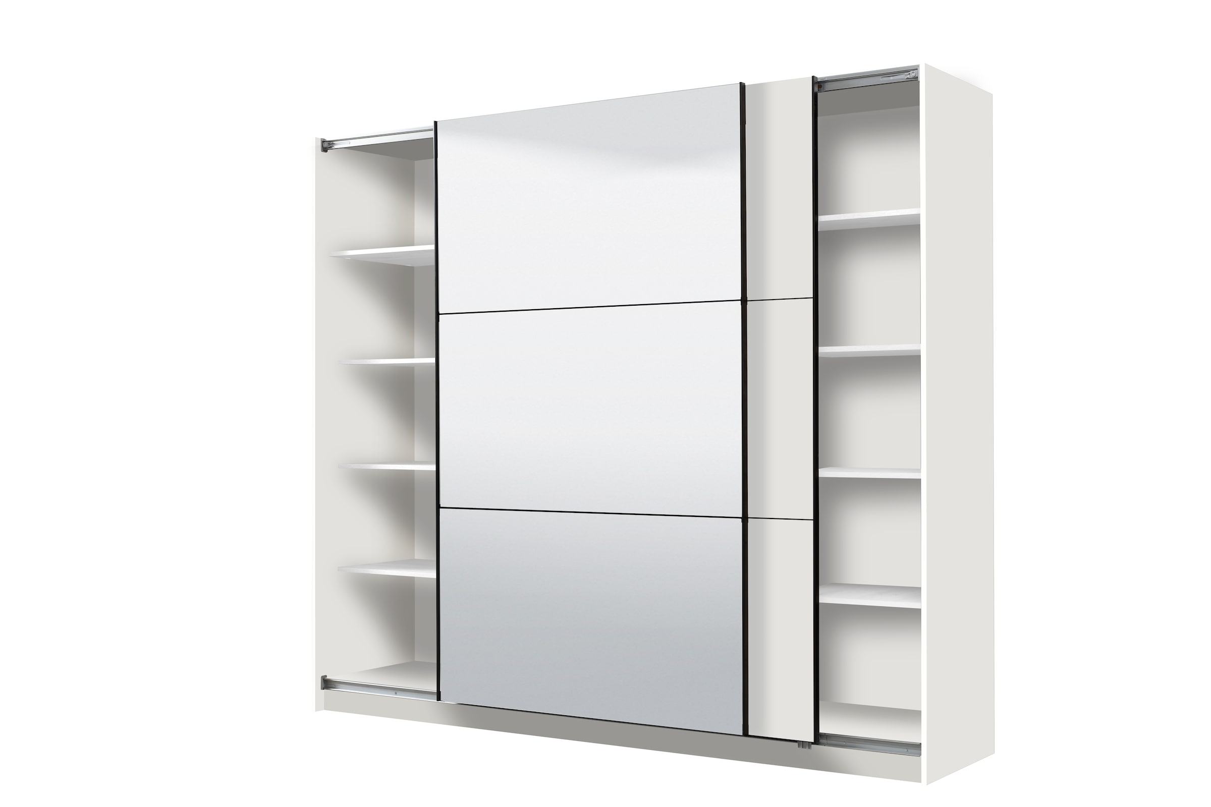 INOSIGN Schwebetürenschrank »Sierra Kleiderschrank mit Spiegel Wäscheschrank Garderobe«, Topseller INKLUSIVE Inneneinteilung, FSC-Zertifiziert