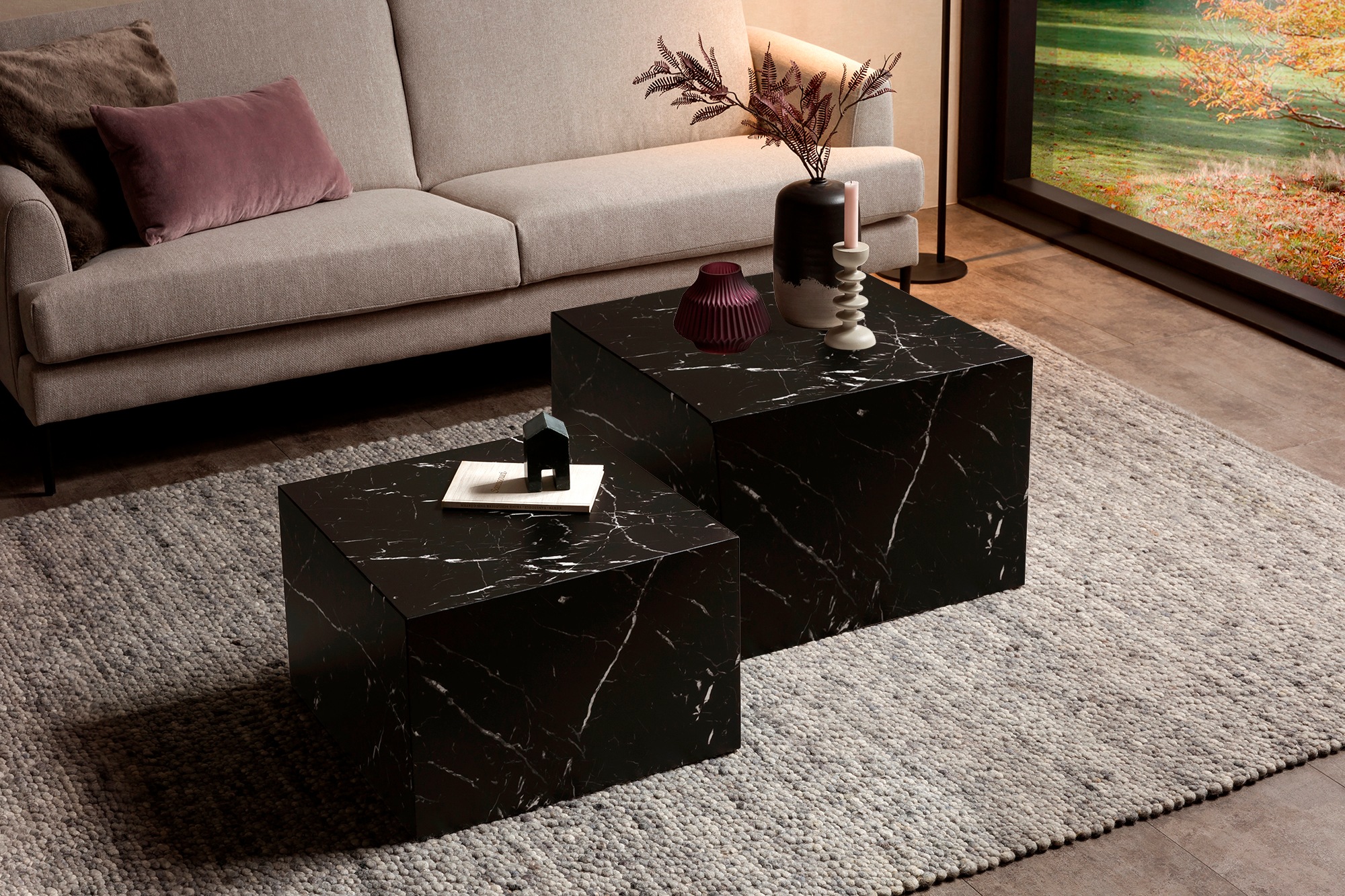 SalesFever Couchtisch »Almeria Bestelltisch«, (Set, 2 St., 2er Set), quadra günstig online kaufen