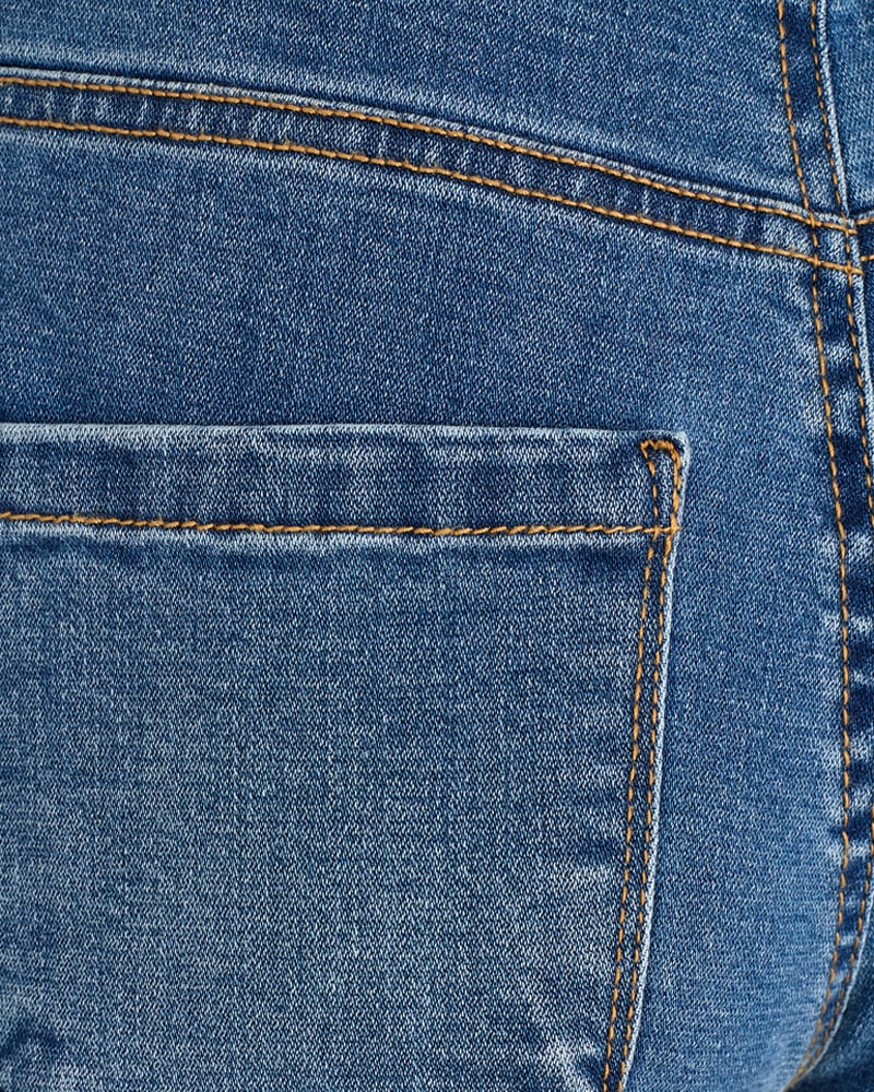 FREEQUENT Caprileggings »FQSHANTAL-CA-DENIM«, mit extra breitem Bund
