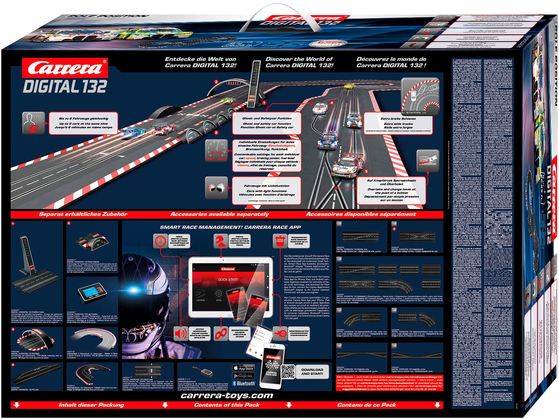 Carrera® Autorennbahn »Carrera Digital 132 Pole Position mit BMW M4 GT3«