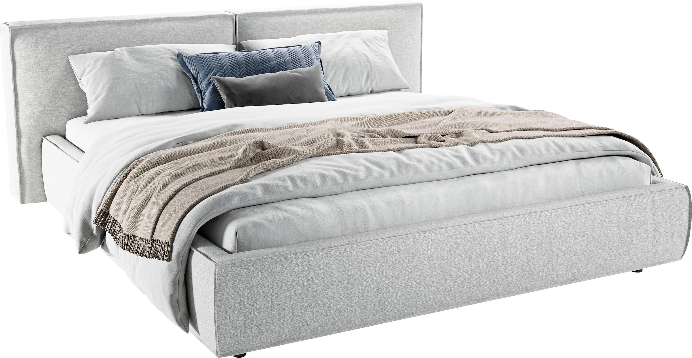 Home affaire Polsterbett »Adrina mit Biesenoptik, Feincord und Luxus-Microfaser« bis 280kg, auch in Überlänge 220 cm, 4 Breiten bis 200cm
