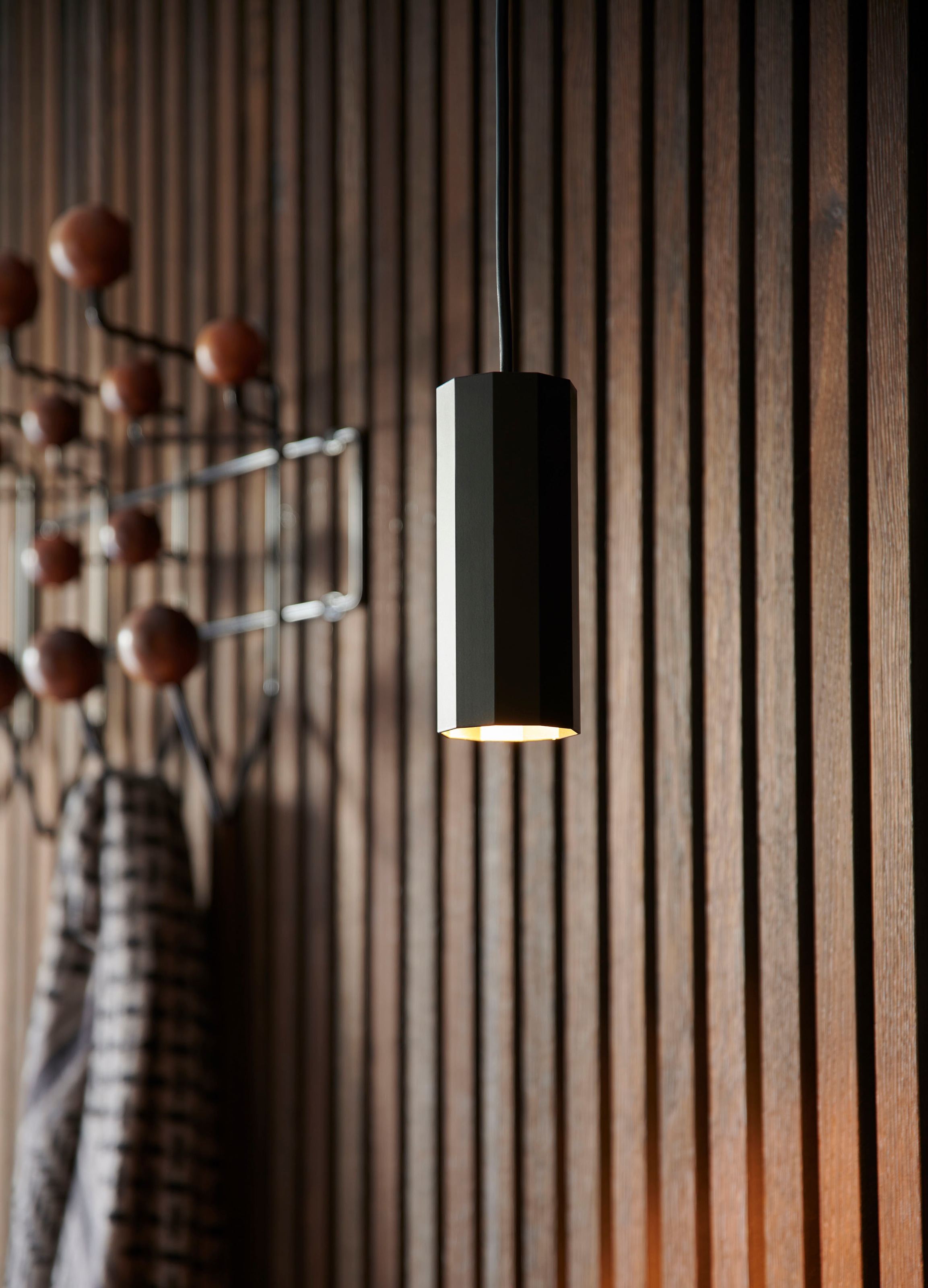 Nordlux Pendelleuchte »Alanis«, Leuchtmittel GU10 | ohne Leuchtmittel, Minimalistisches Design, 10-seitiges Profil, matter Messing-Look