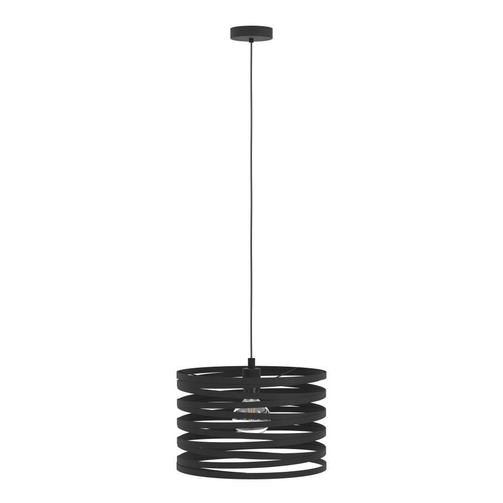 EGLO Hängeleuchte »CREMELLA Pendellampe, Stahl, IP20, E27, Esszimmerlampe, Vintage, Lampe«, 1 flammig, Leuchtmittel E27 | ohne Leuchtmittel, Hängeleuchte, H110 x Ø37 cm, schwarz, 1X40W exkl.