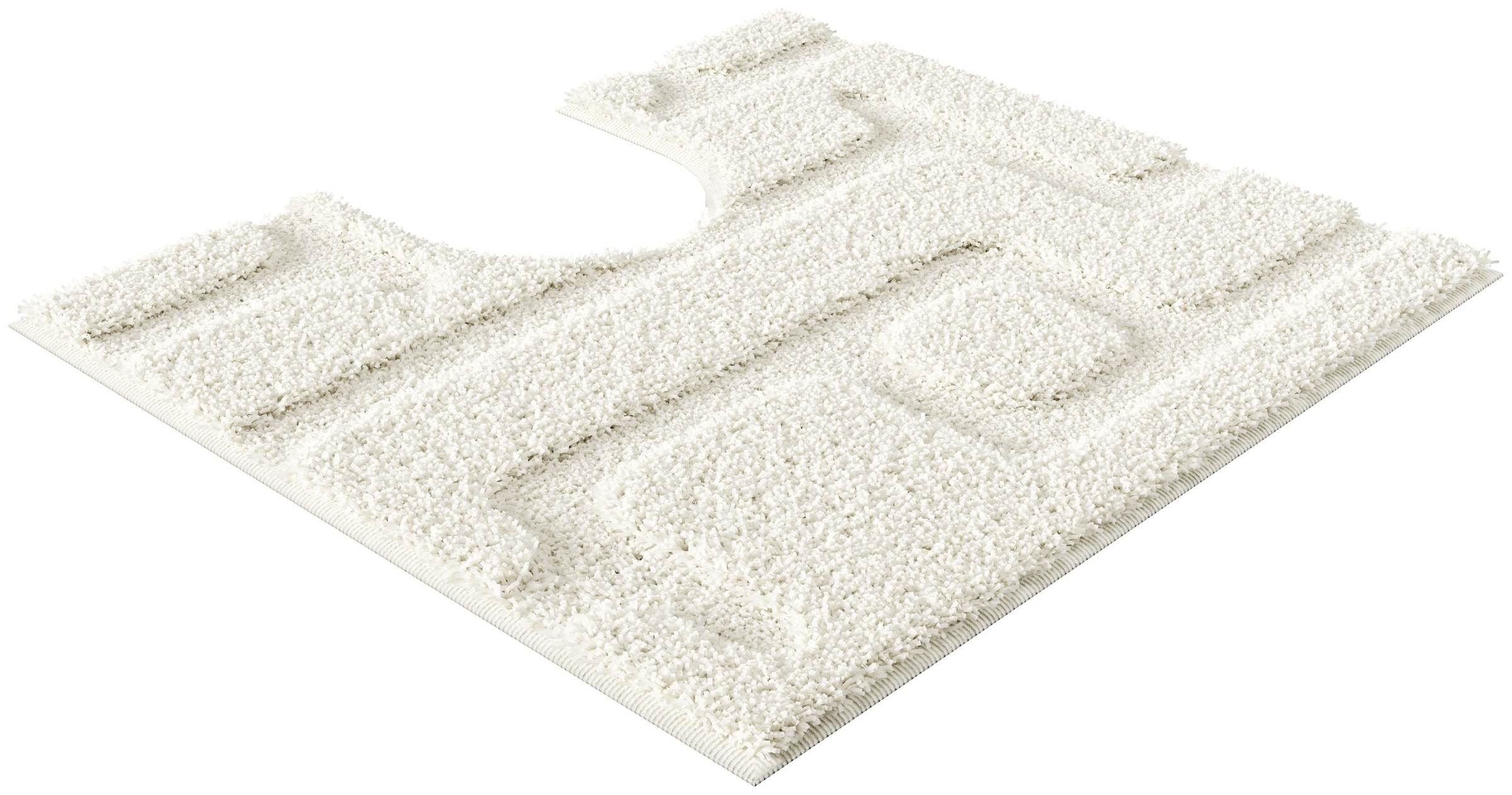 Grund Badematte »Riana, Badvorleger, Badezimmer Teppich, sehr weich«, rutschhemmend beschichtet, schnell trocknend, Modernes Design mit Linien in Hoch-Tief-Struktur, Made in Europe