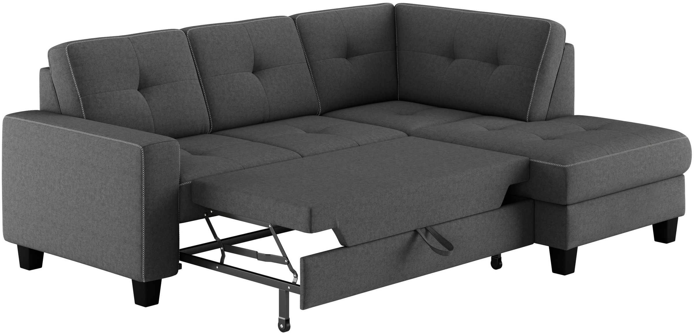Places of Style Ecksofa »Varese«, wahlweise mit Bettfunktion und Bettkasten