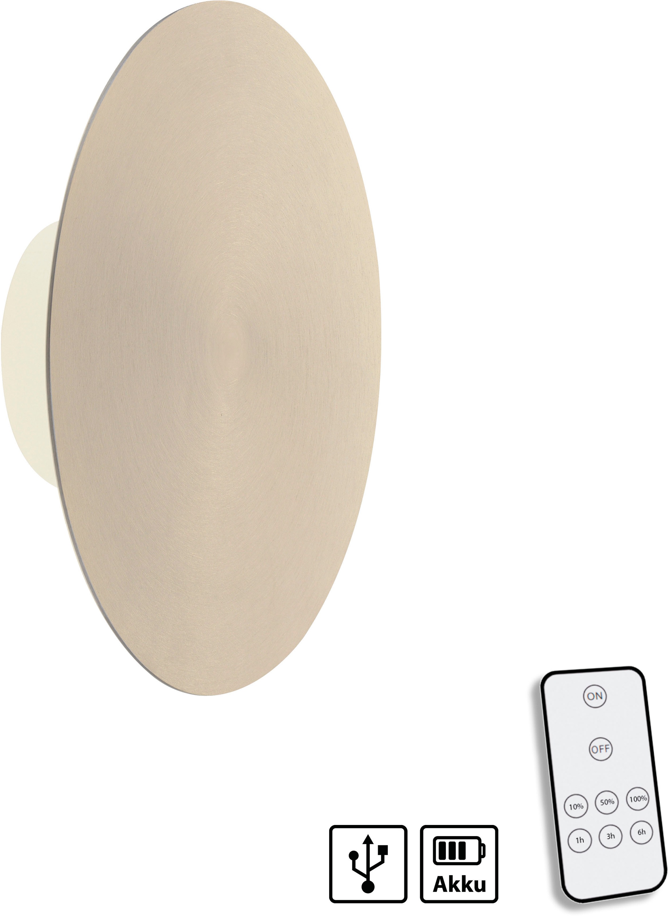 Paul Neuhaus Wandleuchte »AKKU PUNTU«, 1 flammig, Leuchtmittel LED-Board | LED fest integriert
