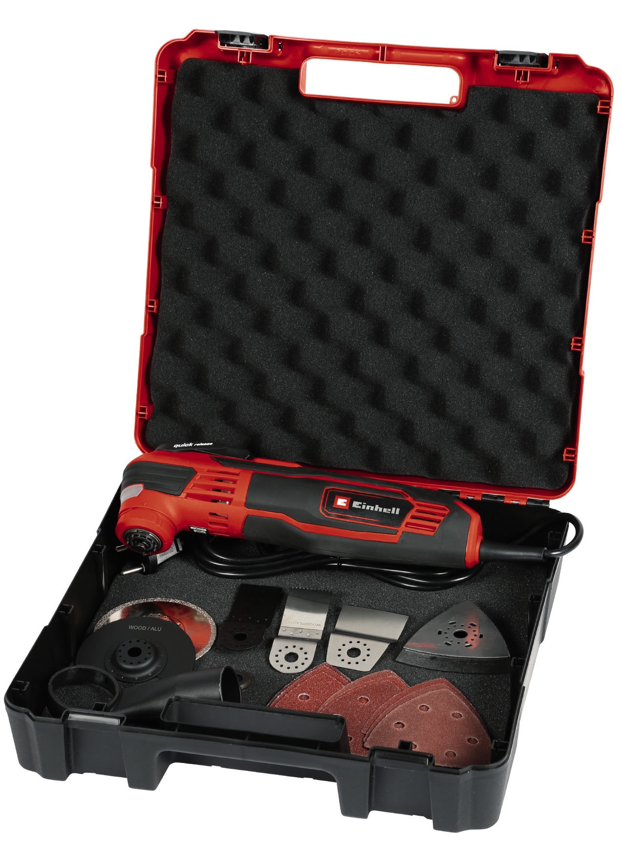 Einhell Elektro-Multifunktionswerkzeug »TE-MG 350 EQ«, mit kraftvollem 350 Watt Motor und Aufbewahrungskoffer