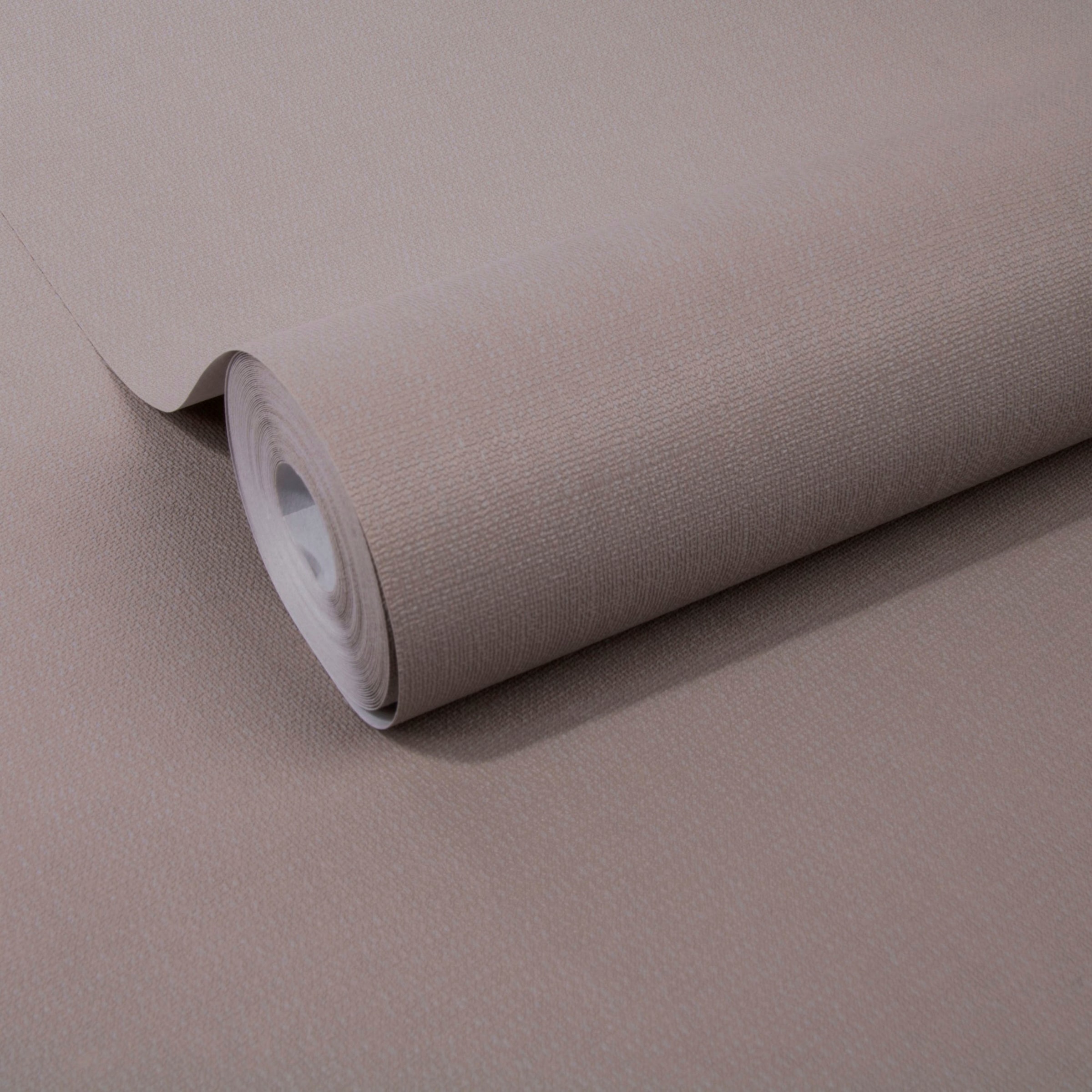 WOW Vliestapete »Baumwolle«, uni, Taupe - 10m x 52cm