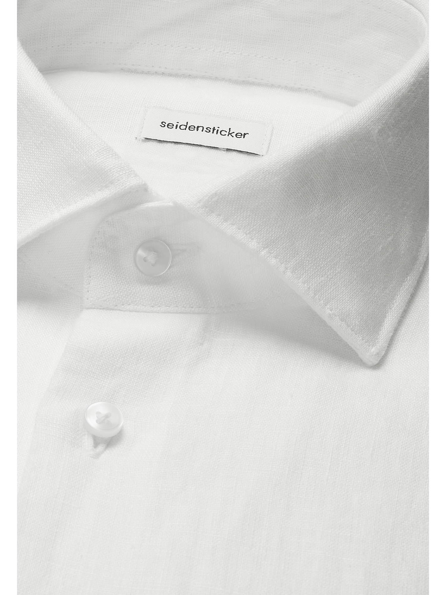 seidensticker Leinenhemd »Schwarze Rose« Shaped 1/1 Kentkragen Uni