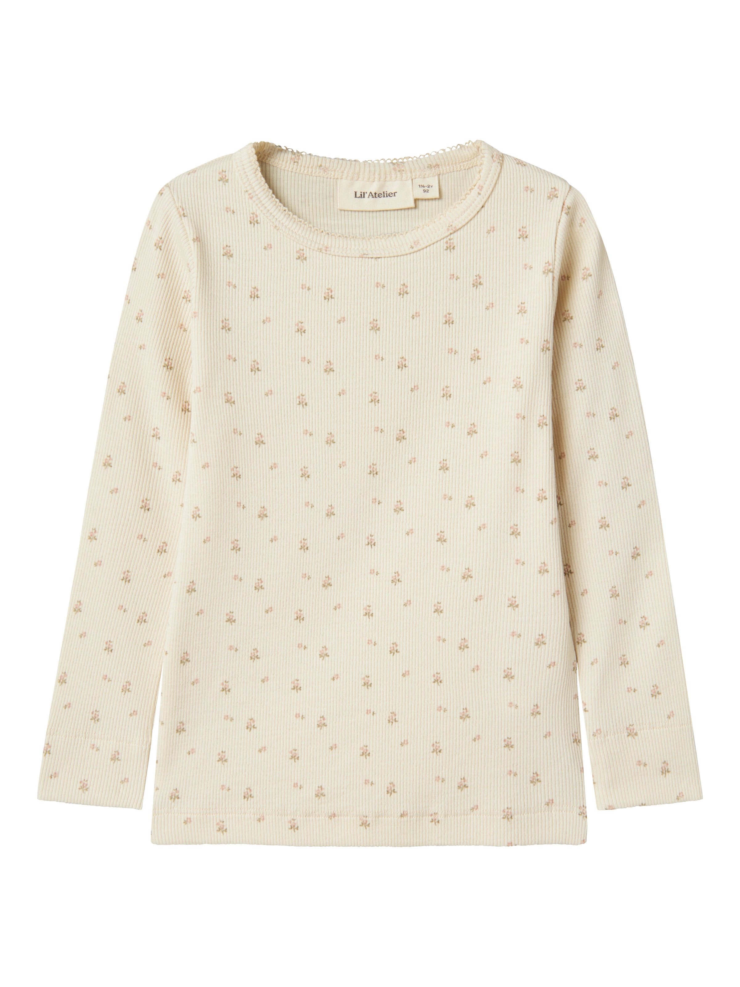 Lil' Atelier Langarmshirt »NMFGAGO LS SLIM TOP LIL NOOS« weiche Jersey Rippqualität