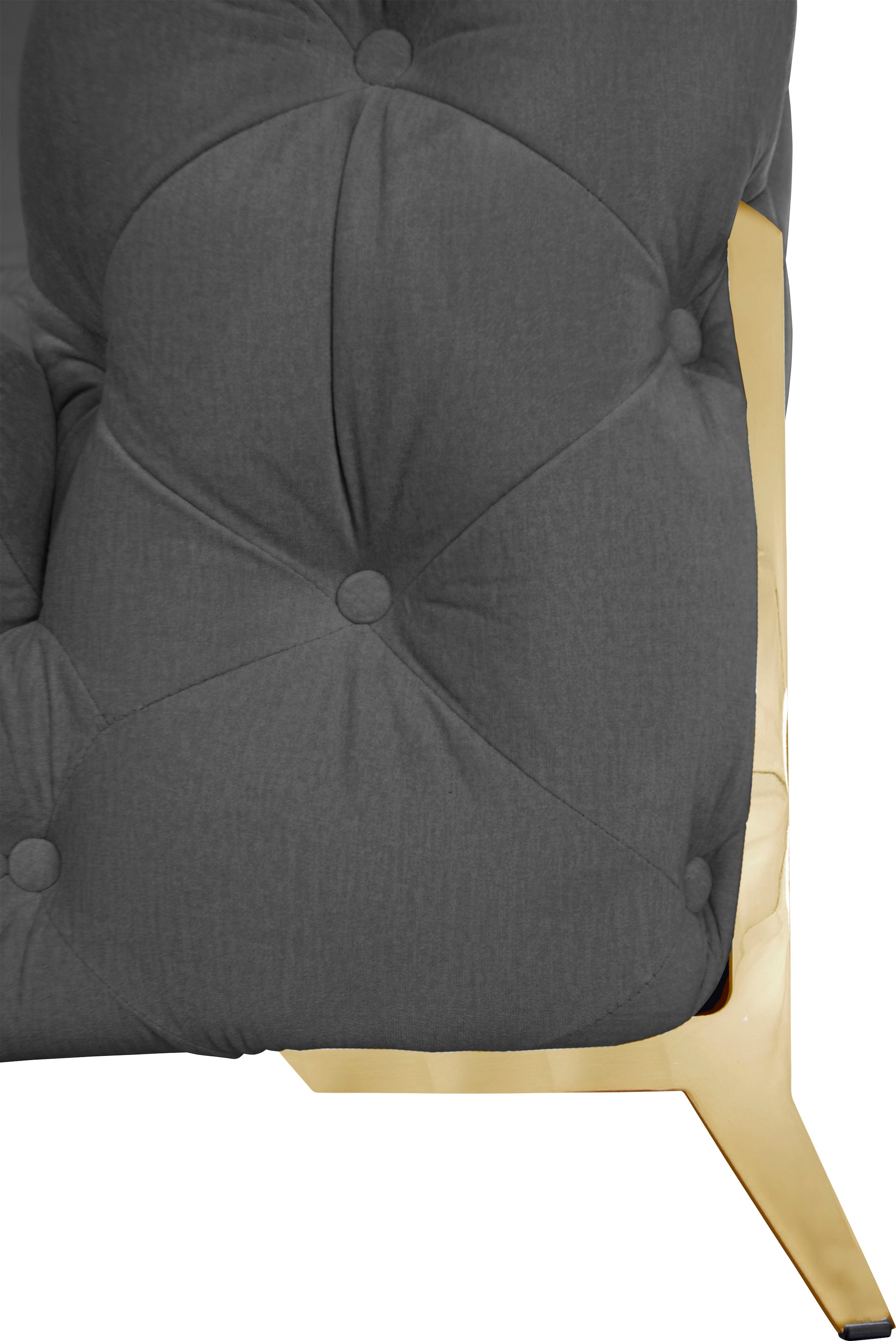 Leonique Chesterfield-Sessel »Amaury Sessel«, aufwändige Knopfheftung, moderne Chesterfield Optik, Fußfarbe wählbar