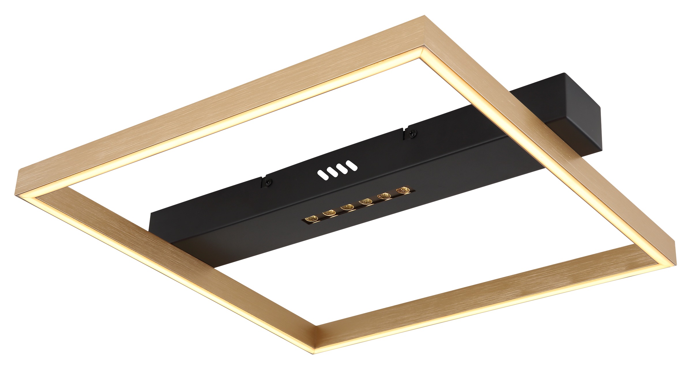 GLOBO LIGHTING LED Deckenleuchte »LUFFY« LED-Modul 1 Stk. Warmweiß Deckenlampe/LxBxH: 430x392x69mm/Wohnzimmer/Schlafzimmer/modern