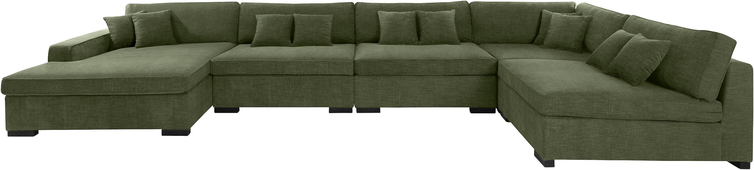 Home affaire Wohnlandschaft »Skara XXL U-Form«, Lounge-Sofa XXL mit Federke günstig online kaufen