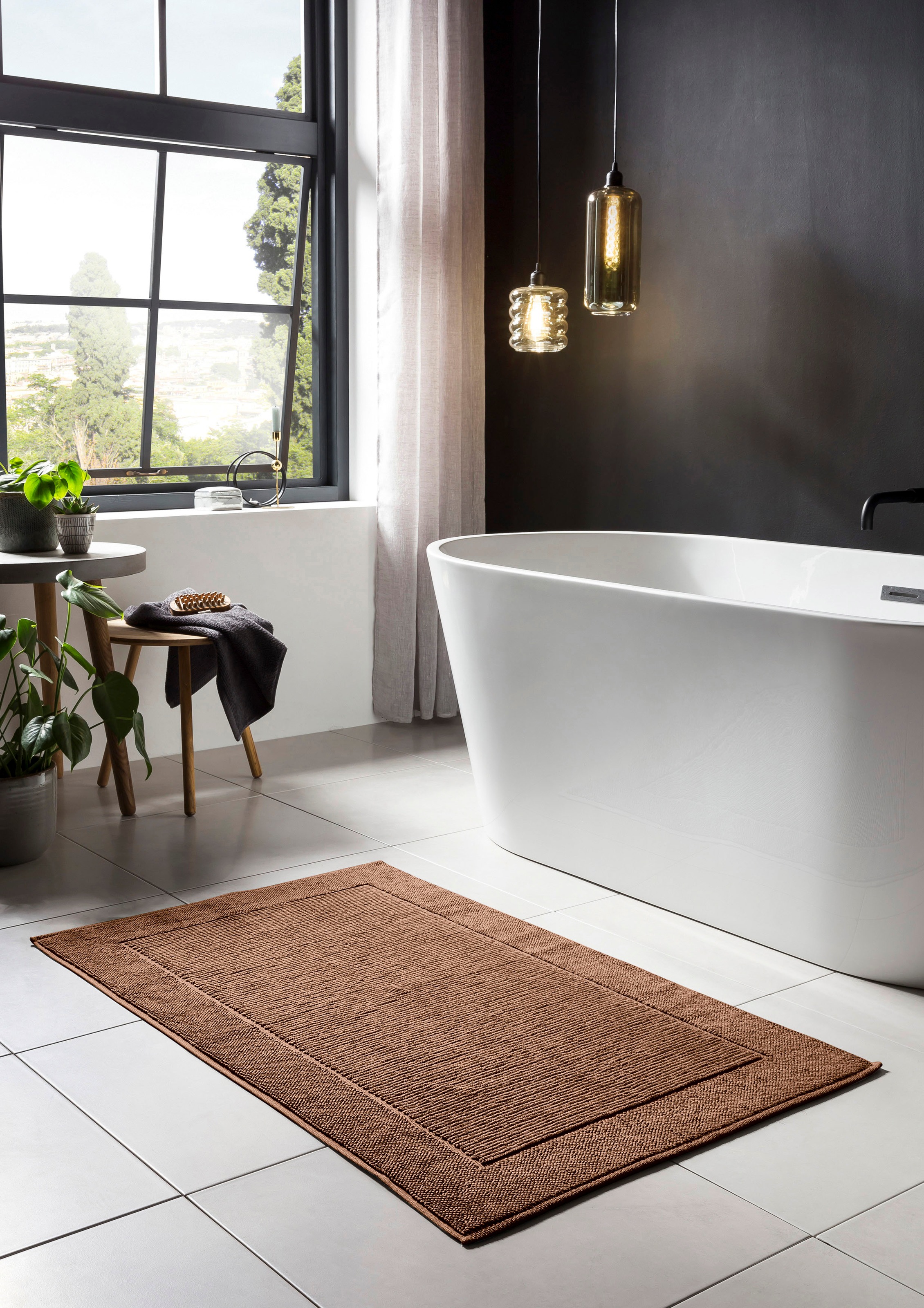 done.® Badematte »Damian«, fußbodenheizungsgeeignet, Badteppich, Uni-Farben günstig online kaufen