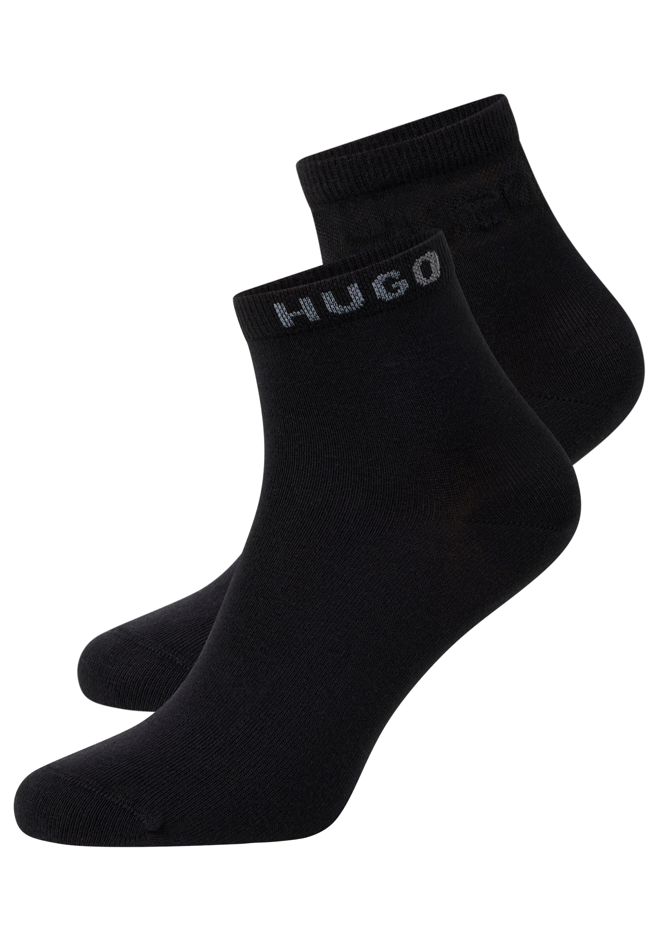 HUGO Underwear Kurzsocken »MESH LOGO« 2 Paar tlg. Einsätze aus halbtransparenten Netzgewebe