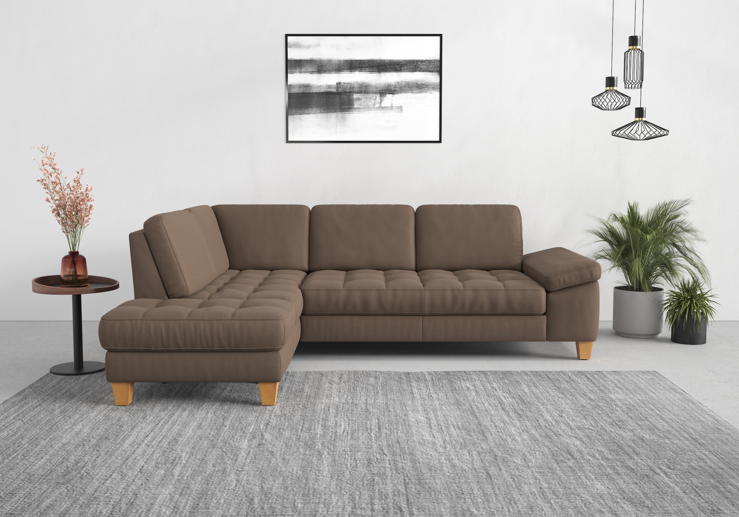 sit&more Ecksofa "Westham L-Form", mit Ottomane, mit oder ohne Bettfunktion günstig online kaufen