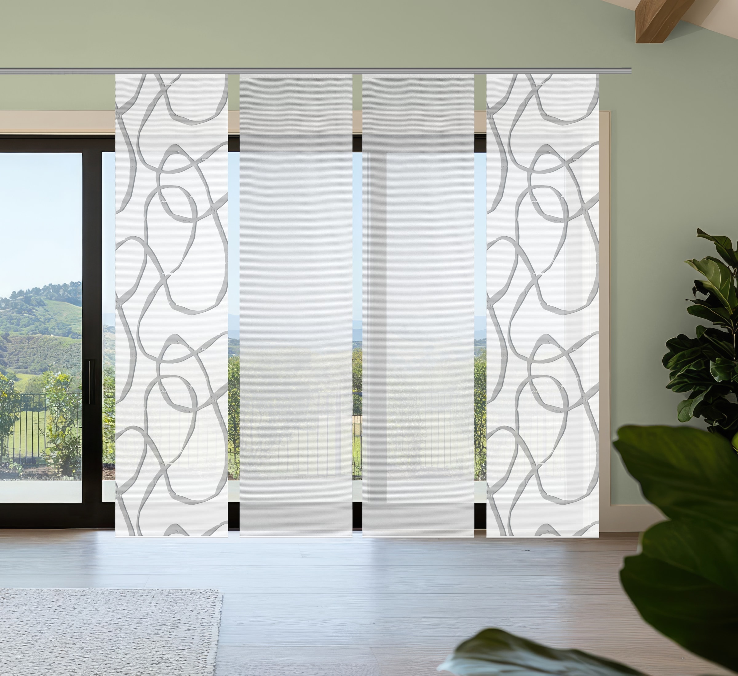 Vision S Schiebegardine »OPHELIA« Paneelwagen 4 Stk. tlg. Schiebevorhang,Ba günstig online kaufen