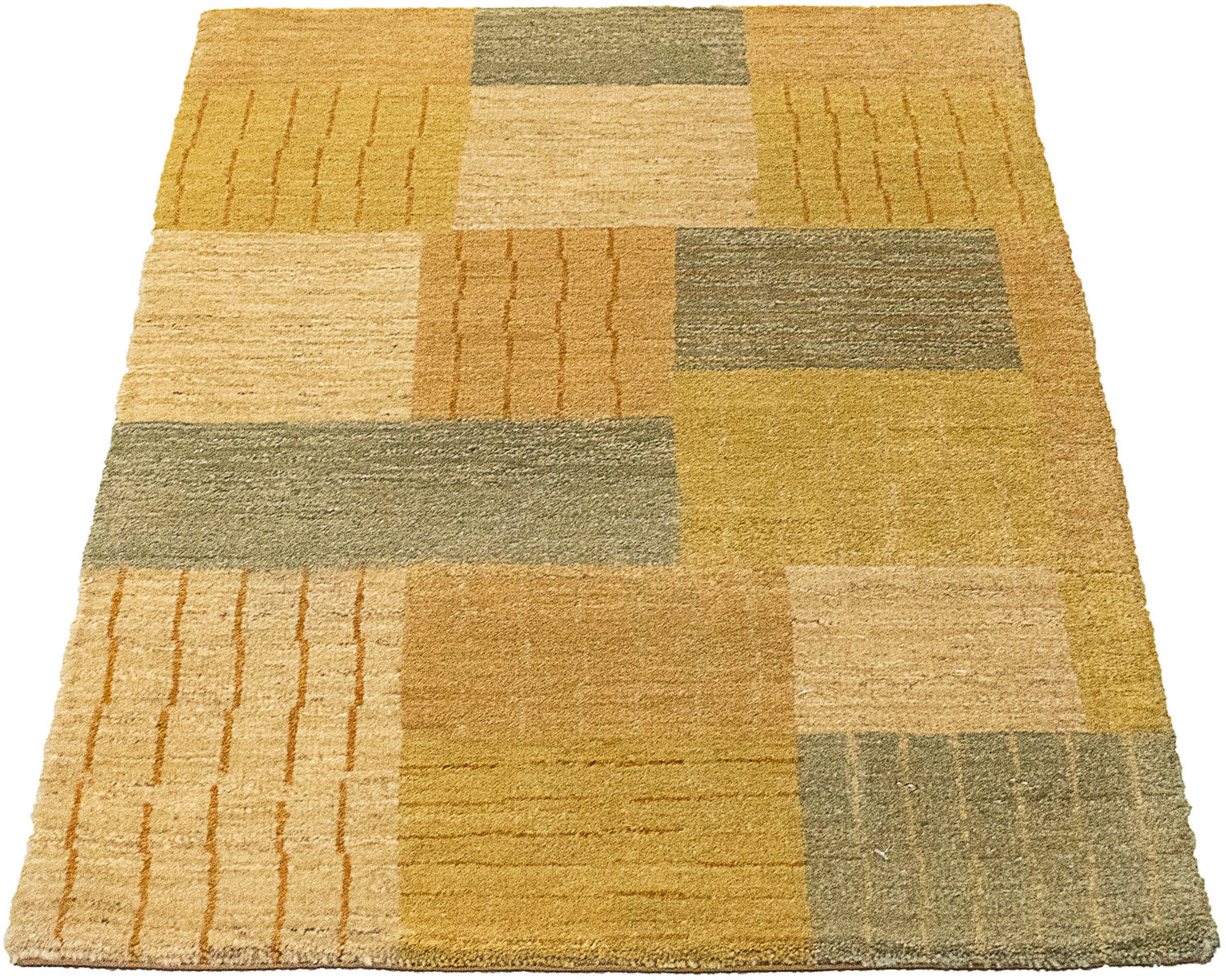 morgenland Wollteppich »Gabbeh - Indus - 91 x 62 cm - mehrfarbig«, rechteck günstig online kaufen