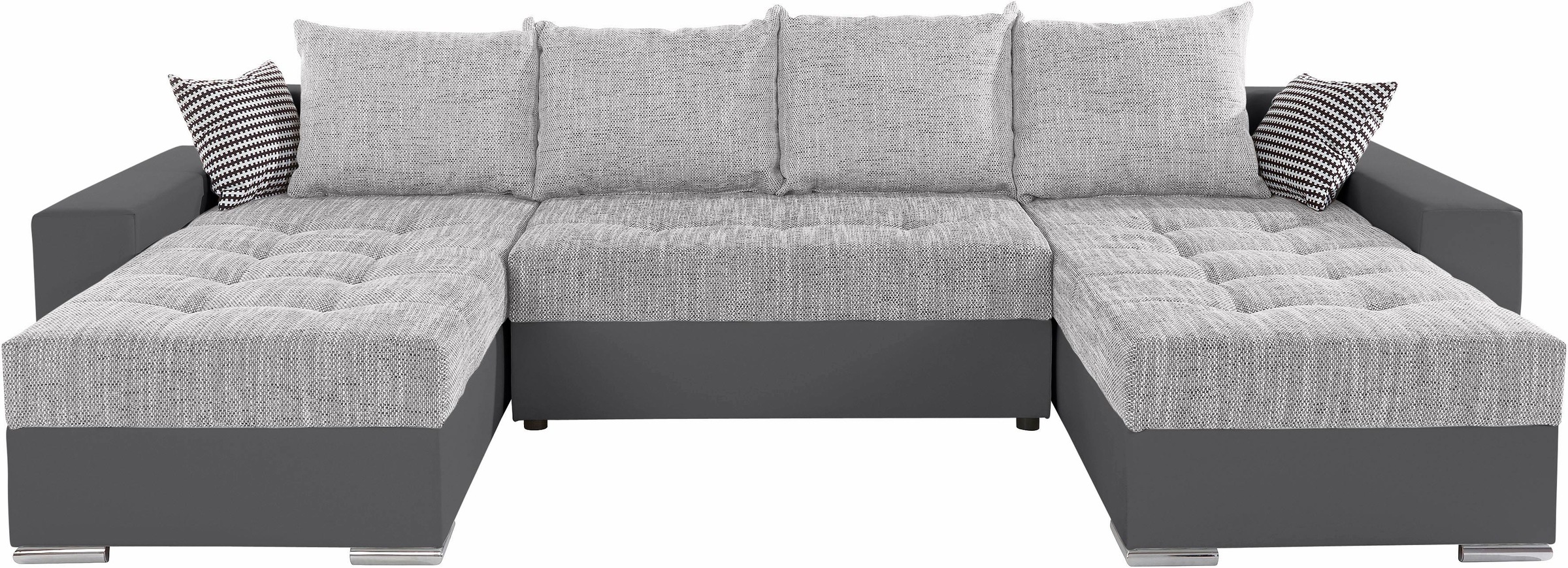COLLECTION AB Wohnlandschaft »Josy XL U-Form, B: 313 cm in Kunstleder-Mix, günstig online kaufen